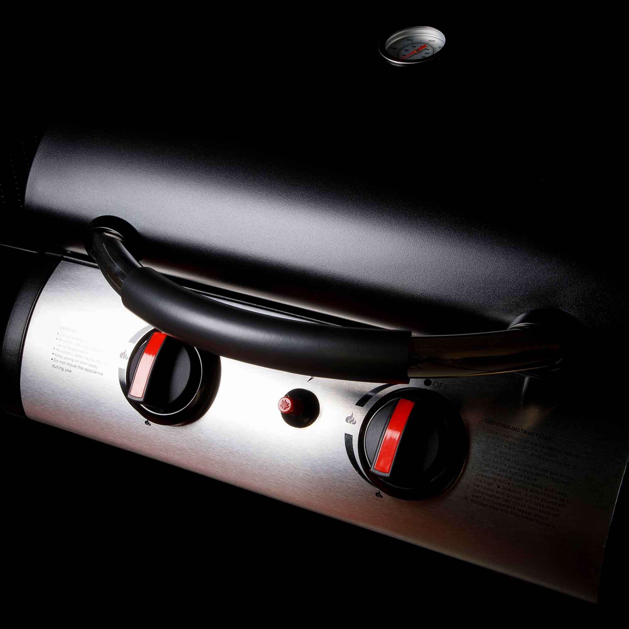 Dellonda DG13 Barbecues Action shot - twin - dial