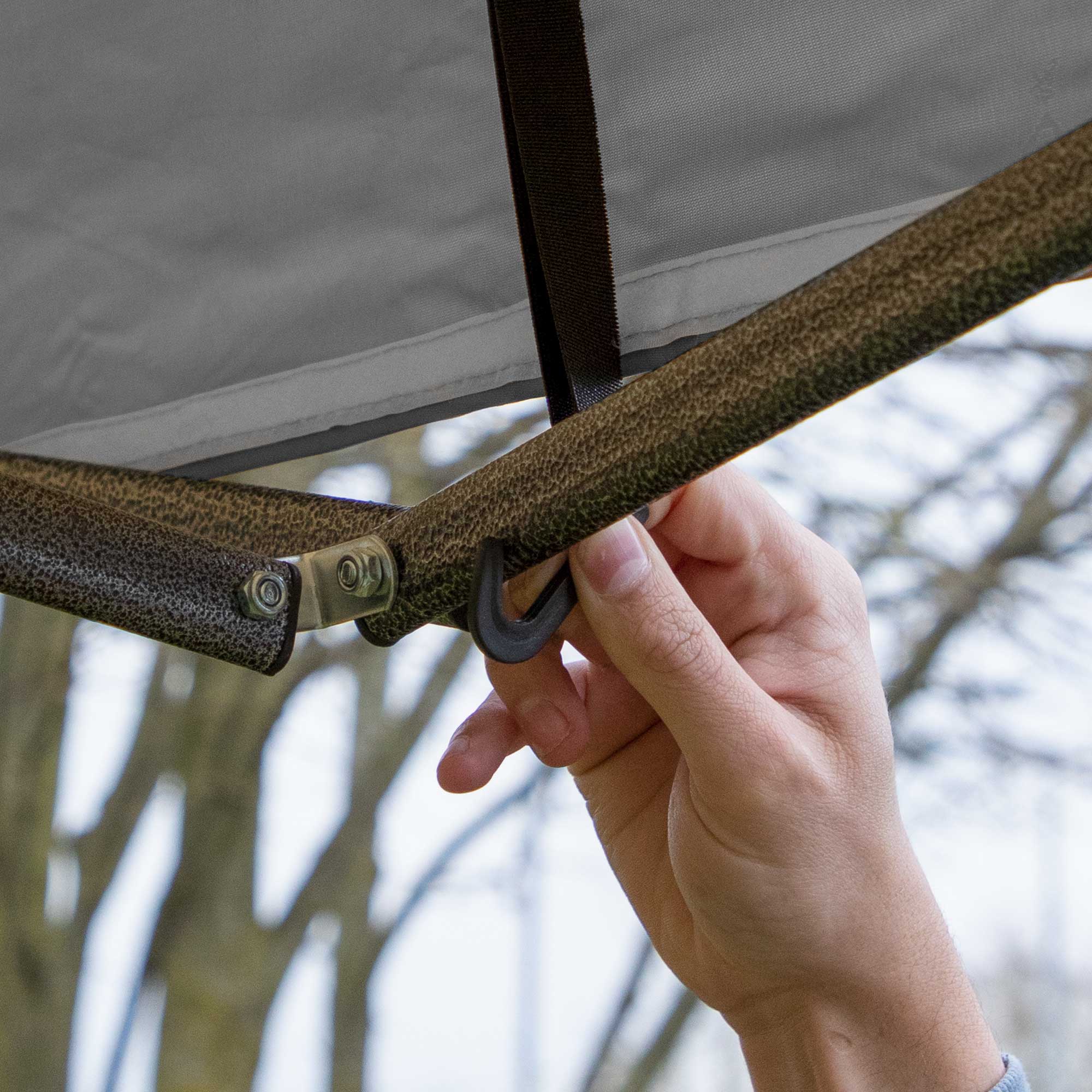 Dellonda DG141 Gazebos Action shot - hook