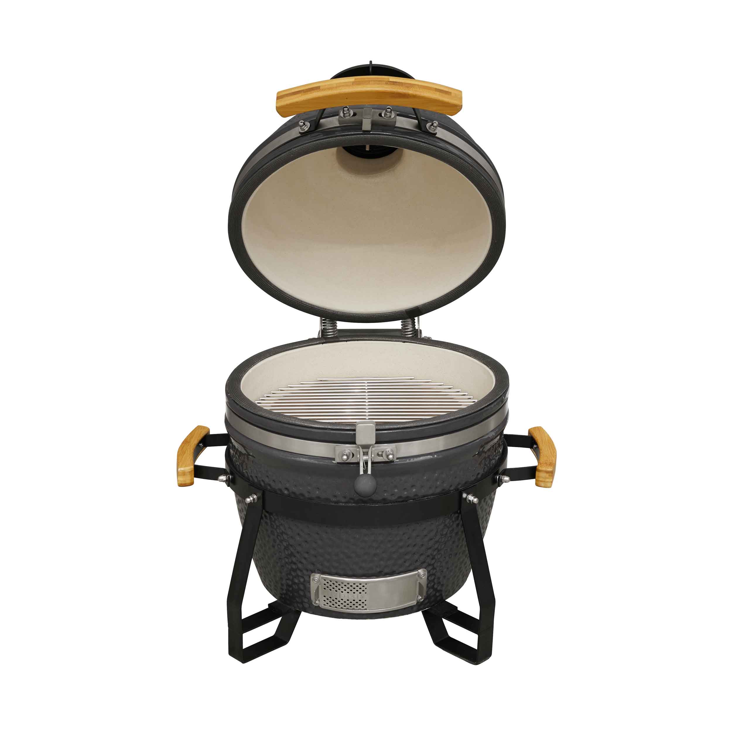 Dellonda DG158 Kamado Grills Open - straight on