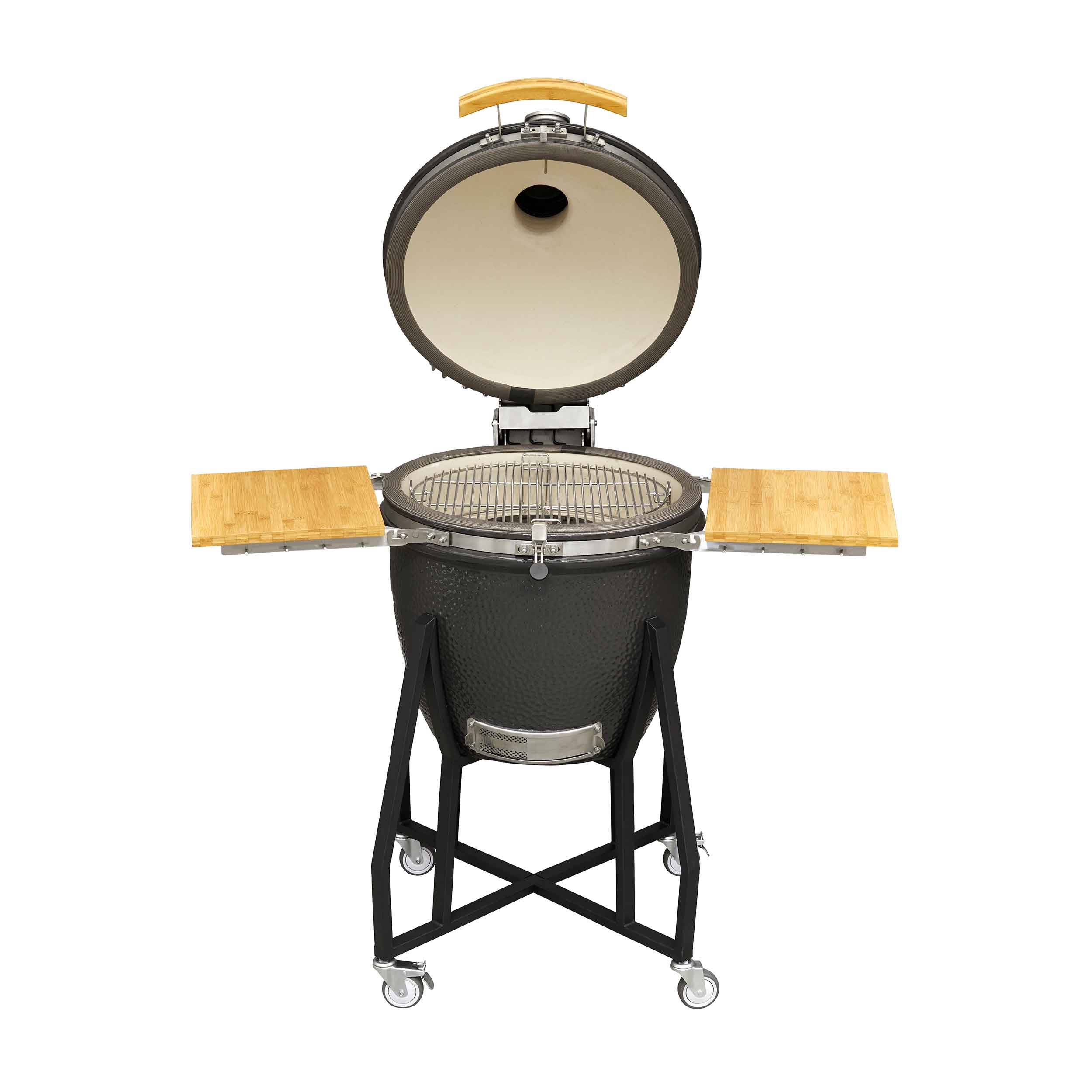 Dellonda DG159 Kamado Grills Open - straight on