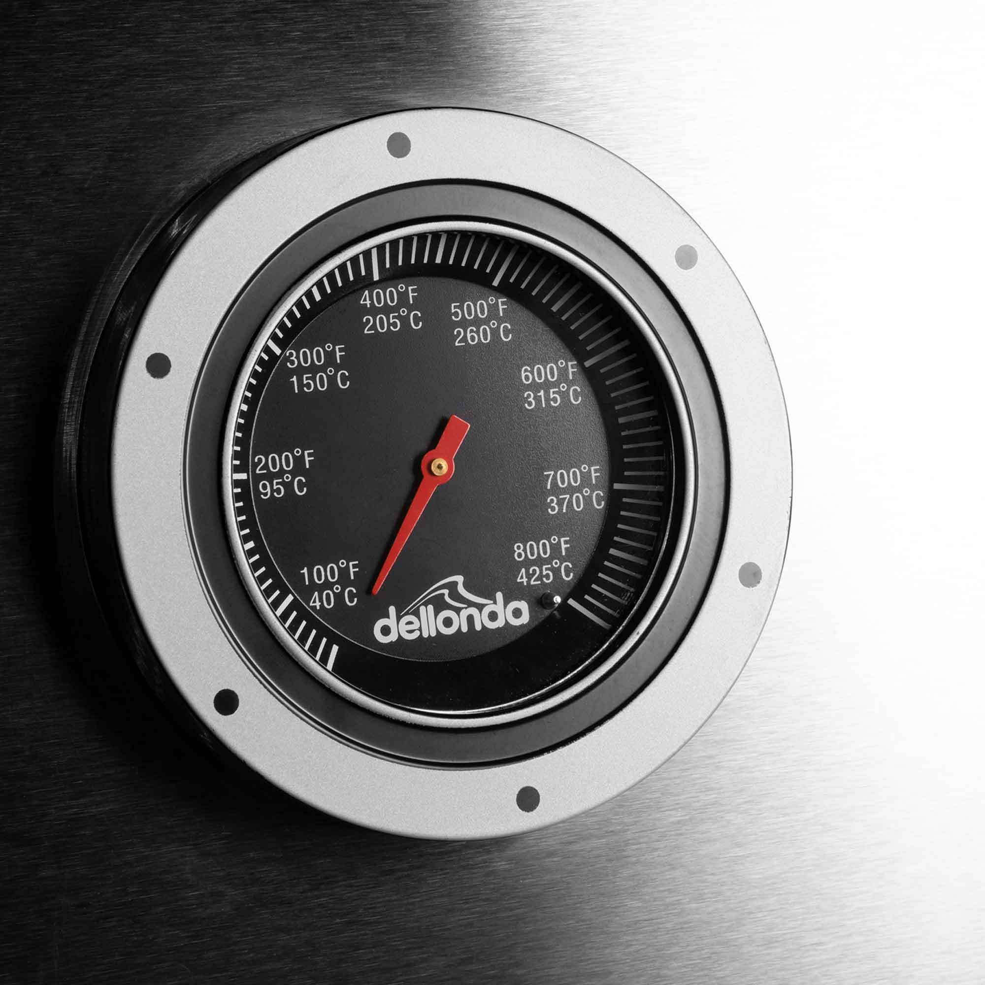 Dellonda DG16 Barbecues Action shot - thermometer