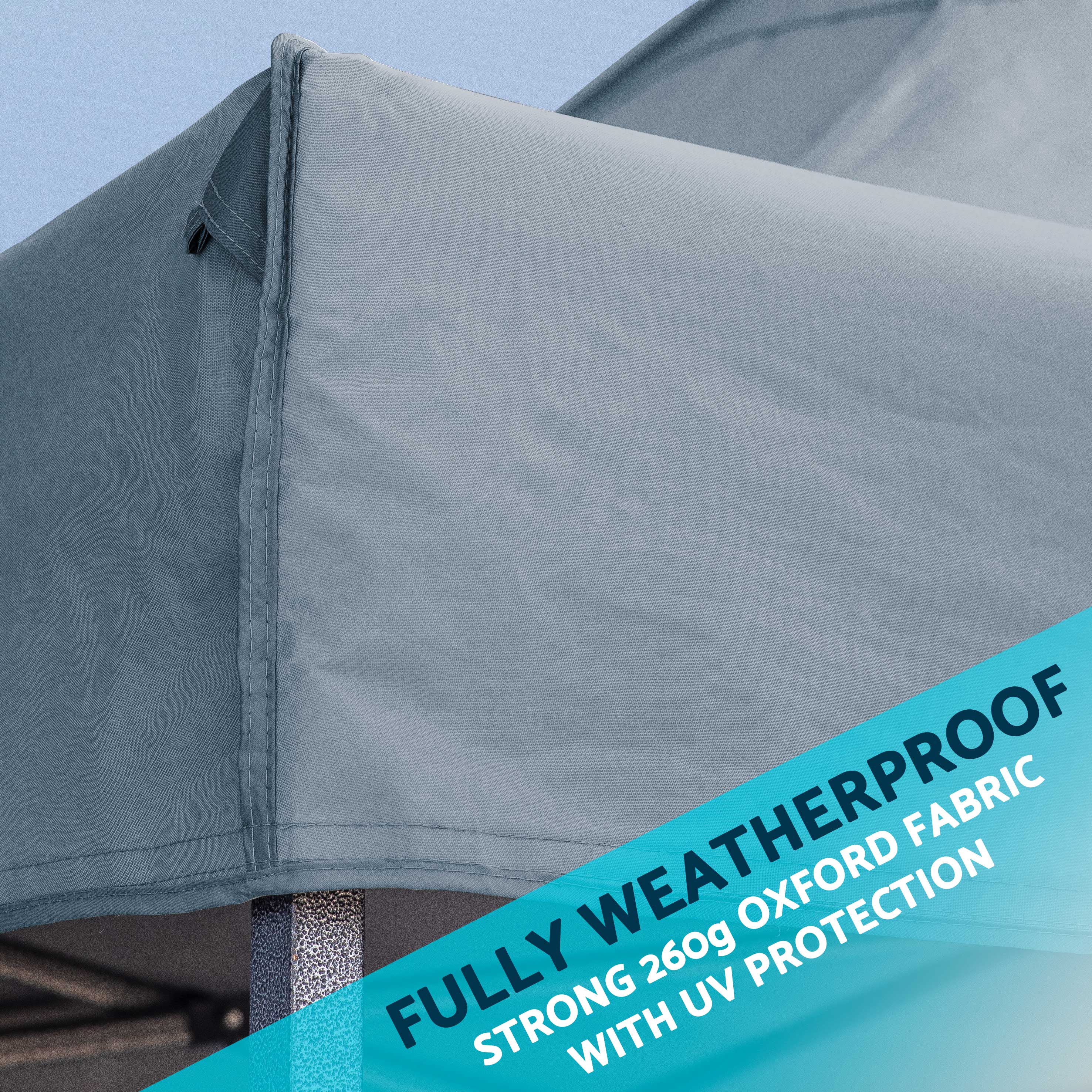 Dellonda DG171 Gazebos Action shot - fully - weatherproof