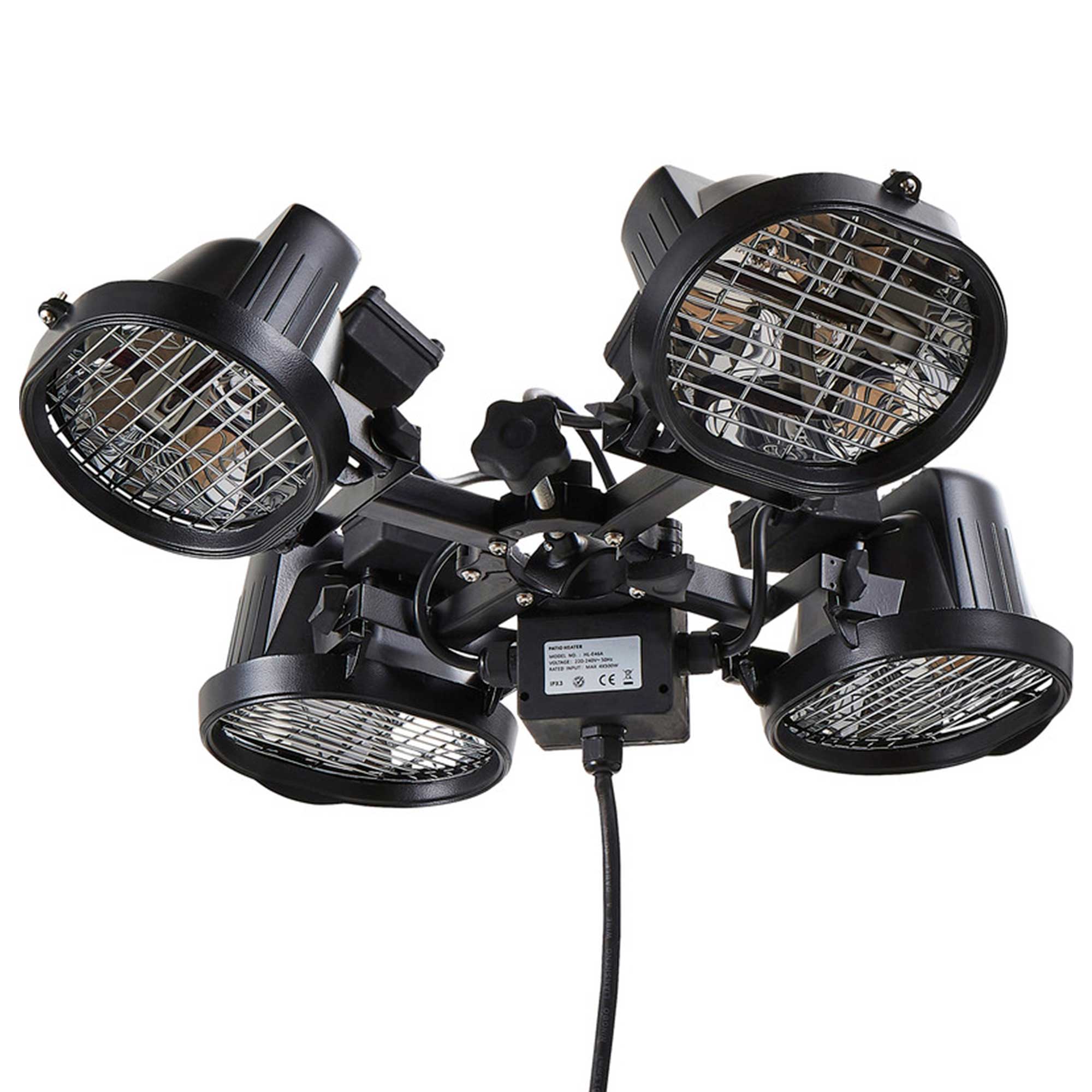 Dellonda DG178 Electric Patio Heaters Action shot - angled2