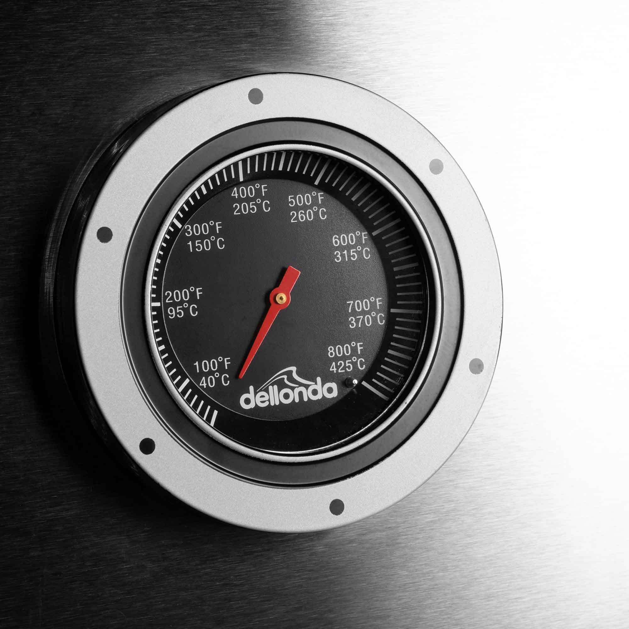 Dellonda DG17 Barbecues Action shot - thermometer