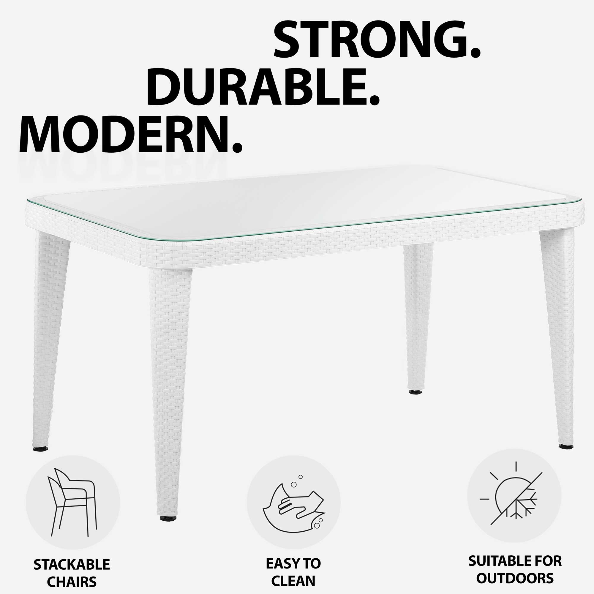 Dellonda DG210 Dining Tables Strong - durable - modern
