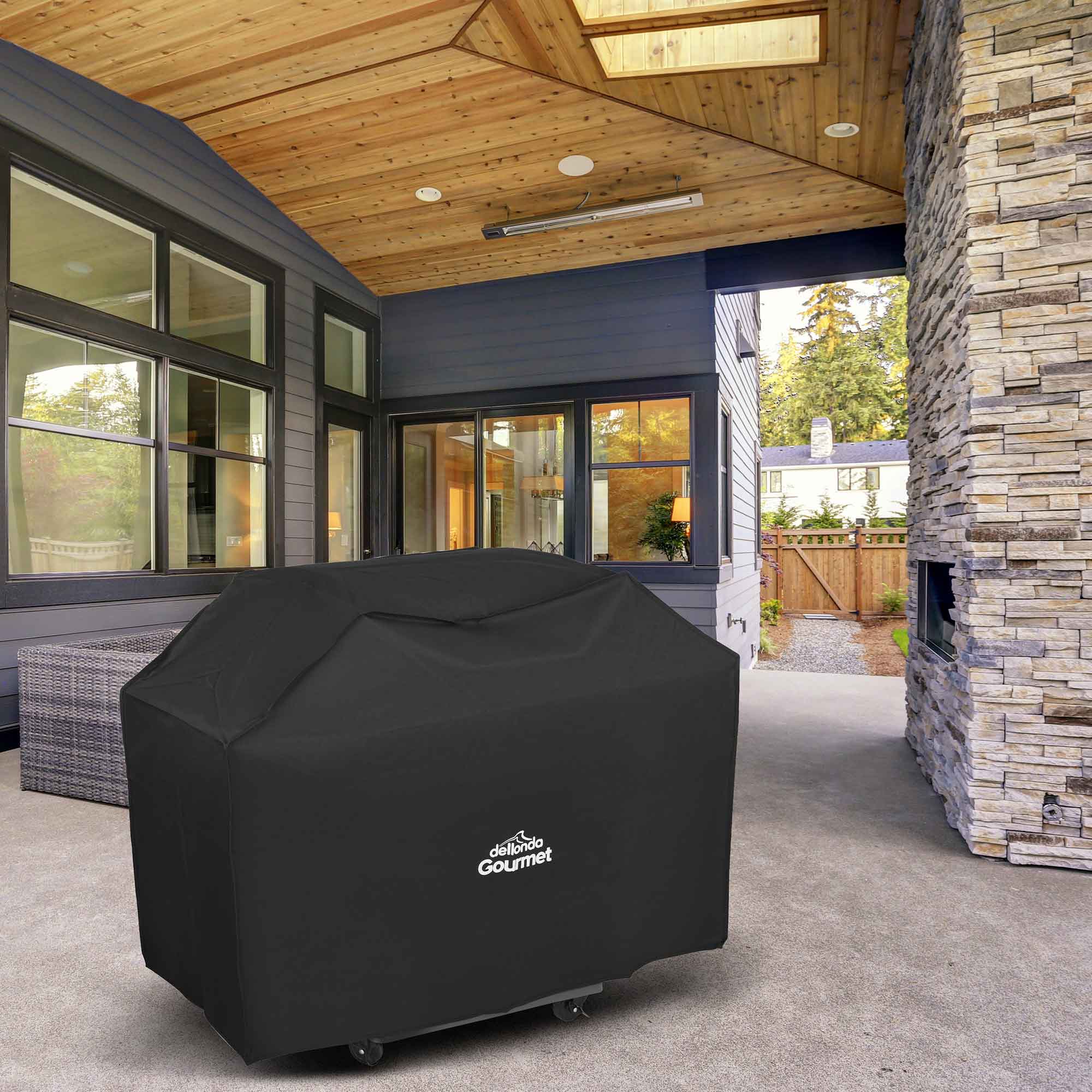 Dellonda DG24 Barbecue Covers Action shot - in garden