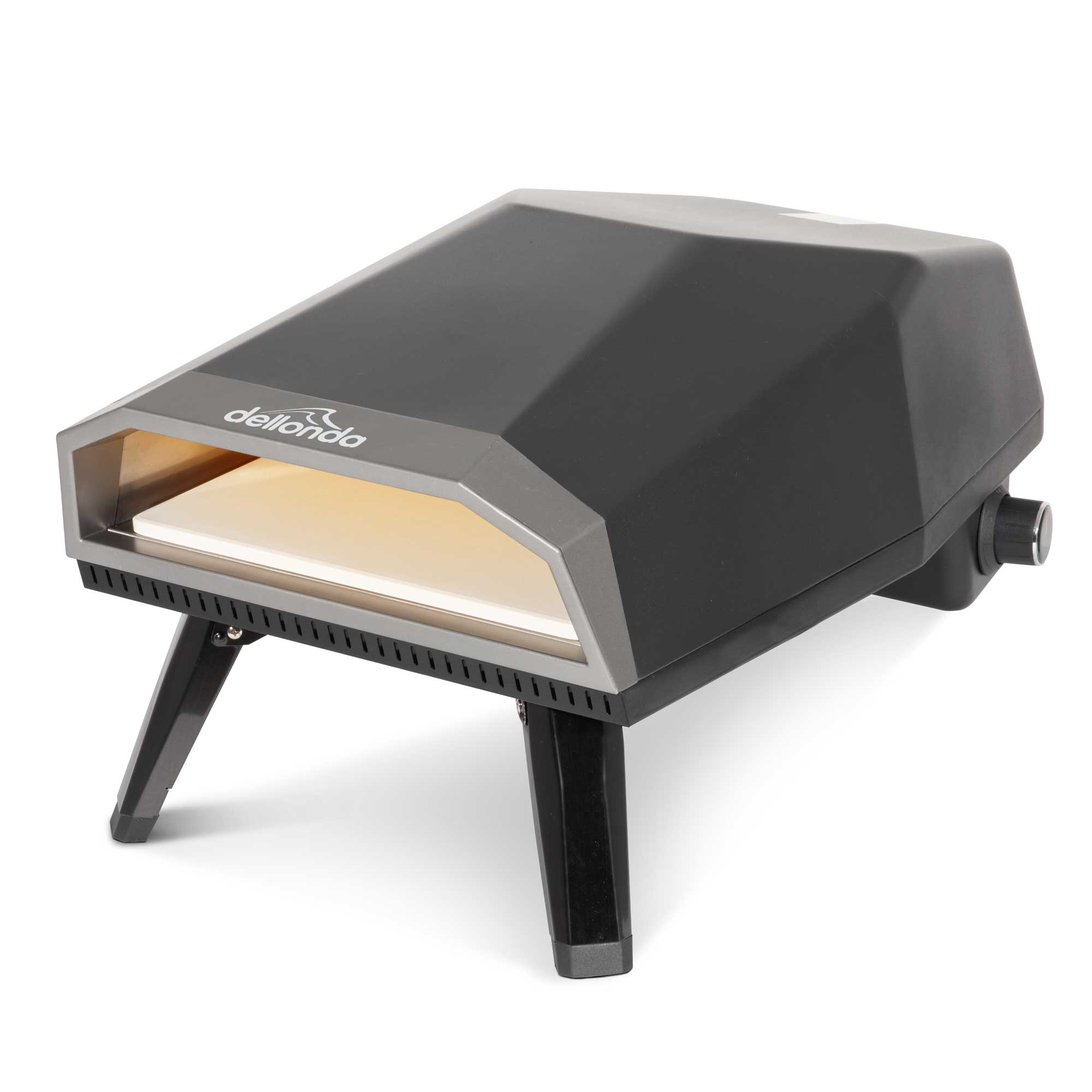 Dellonda DG257 Gas Pizza Ovens High - angle - 2nd perspective