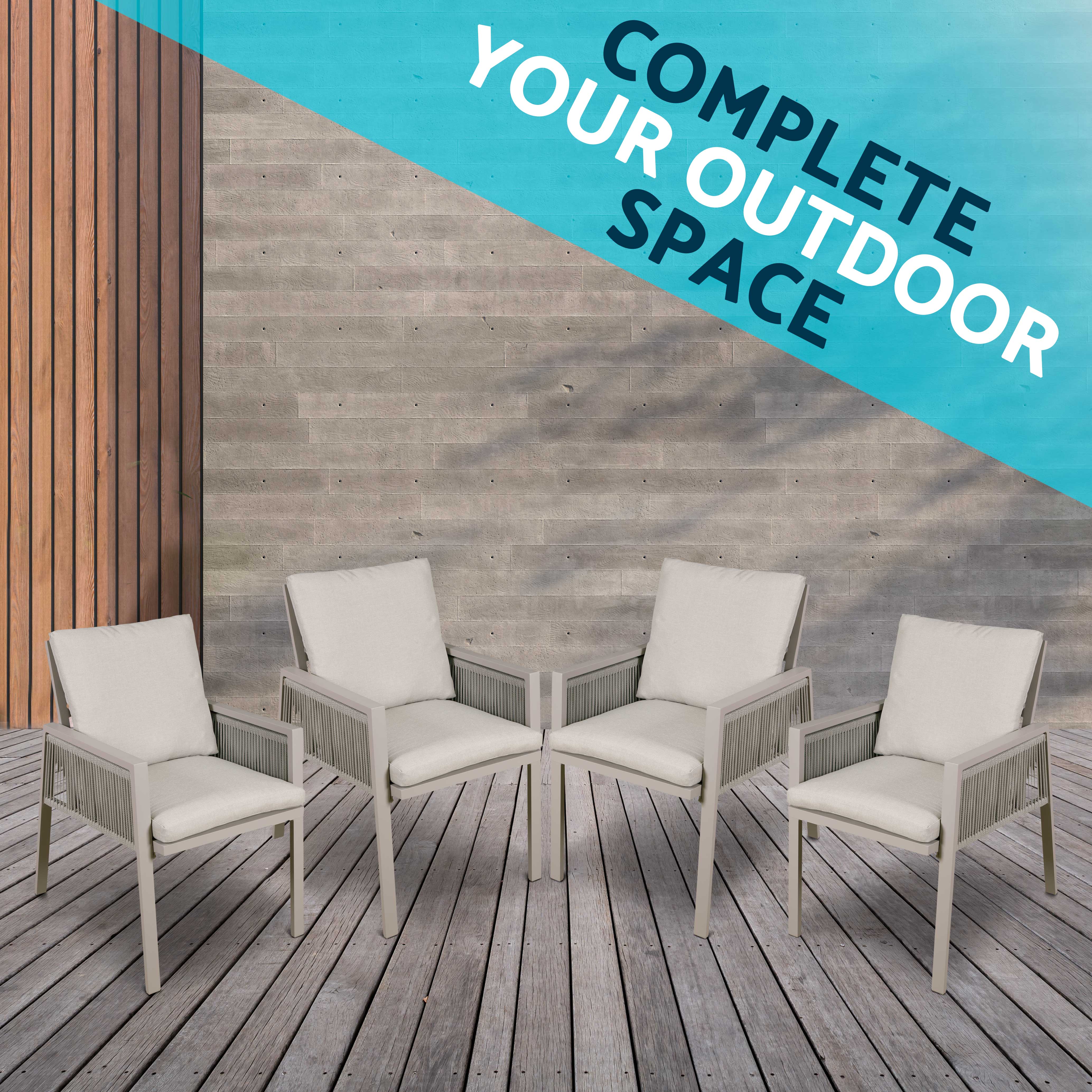 Dellonda DG50 Dining Chairs Action shot - set of 4