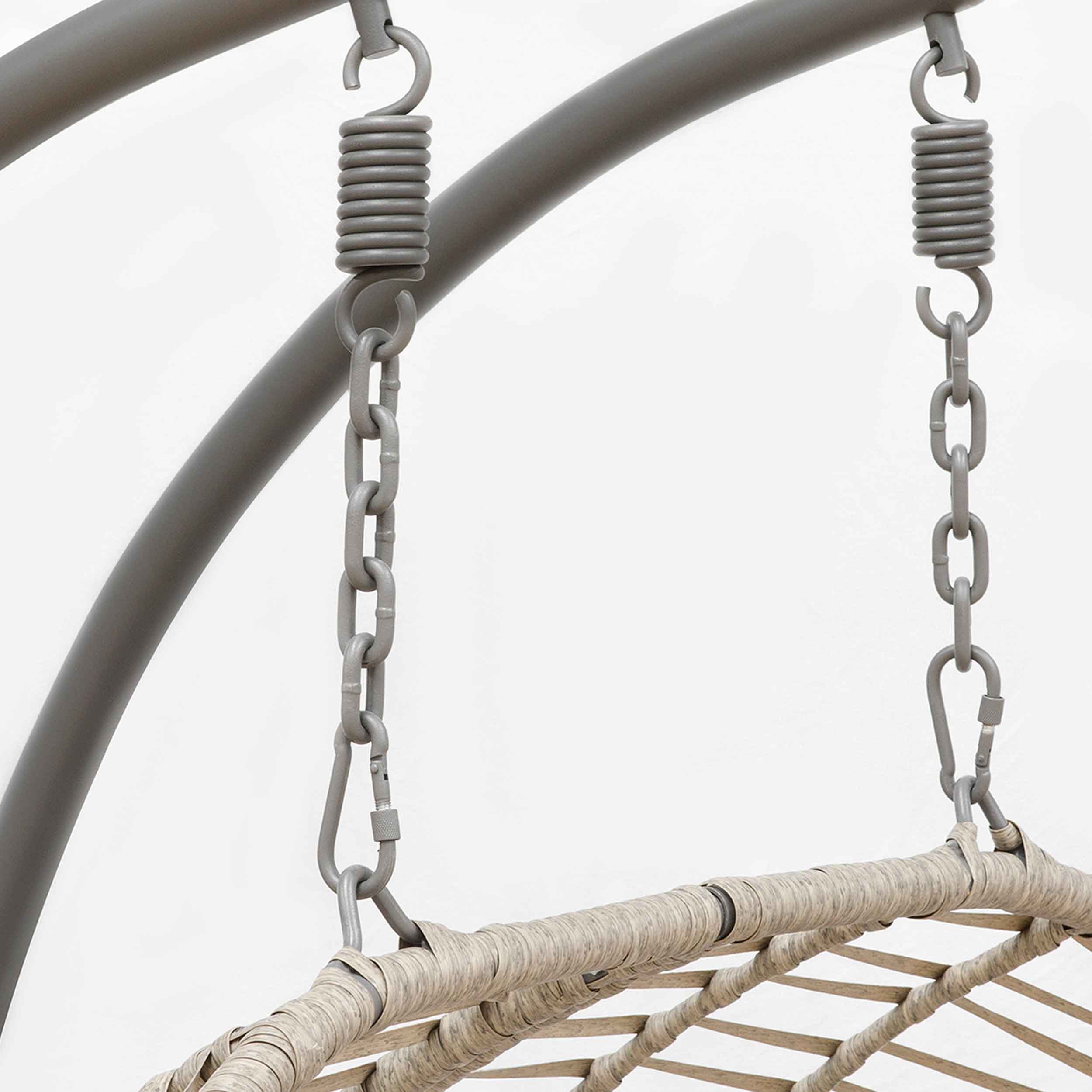 Dellonda DG61 Hanging Chairs Action shot - hanging - chains