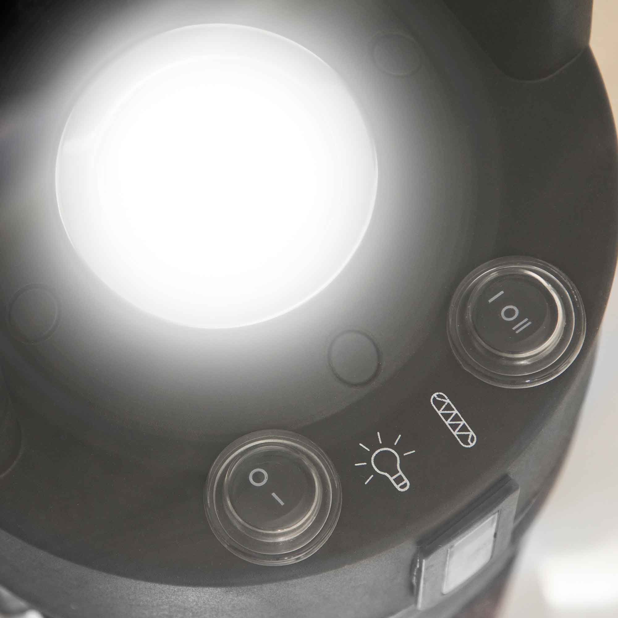 Dellonda DG62 Patio Heater Tables Action shot - controls - with light on