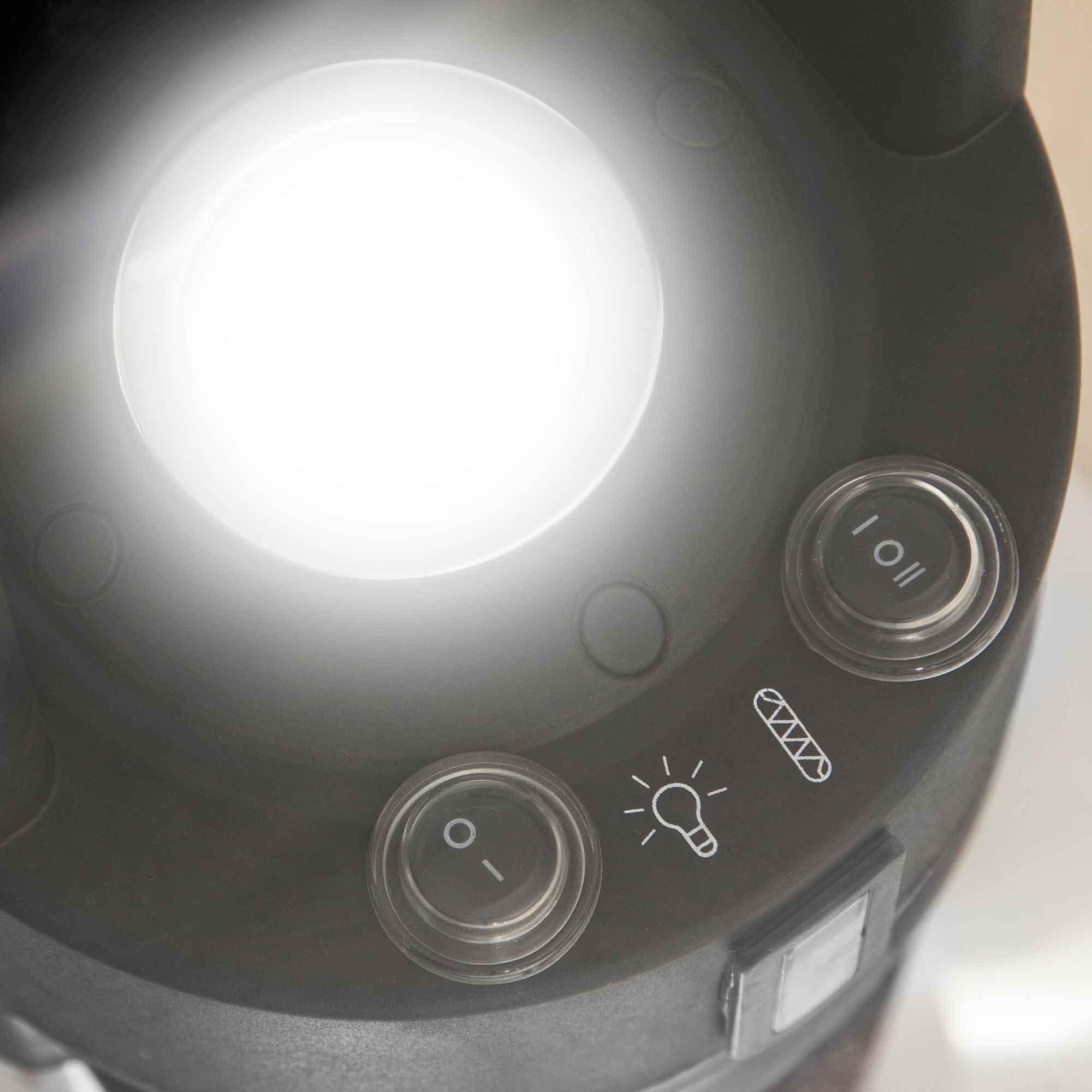 Dellonda DG63 Patio Heater Tables Action shot - controls - with light on