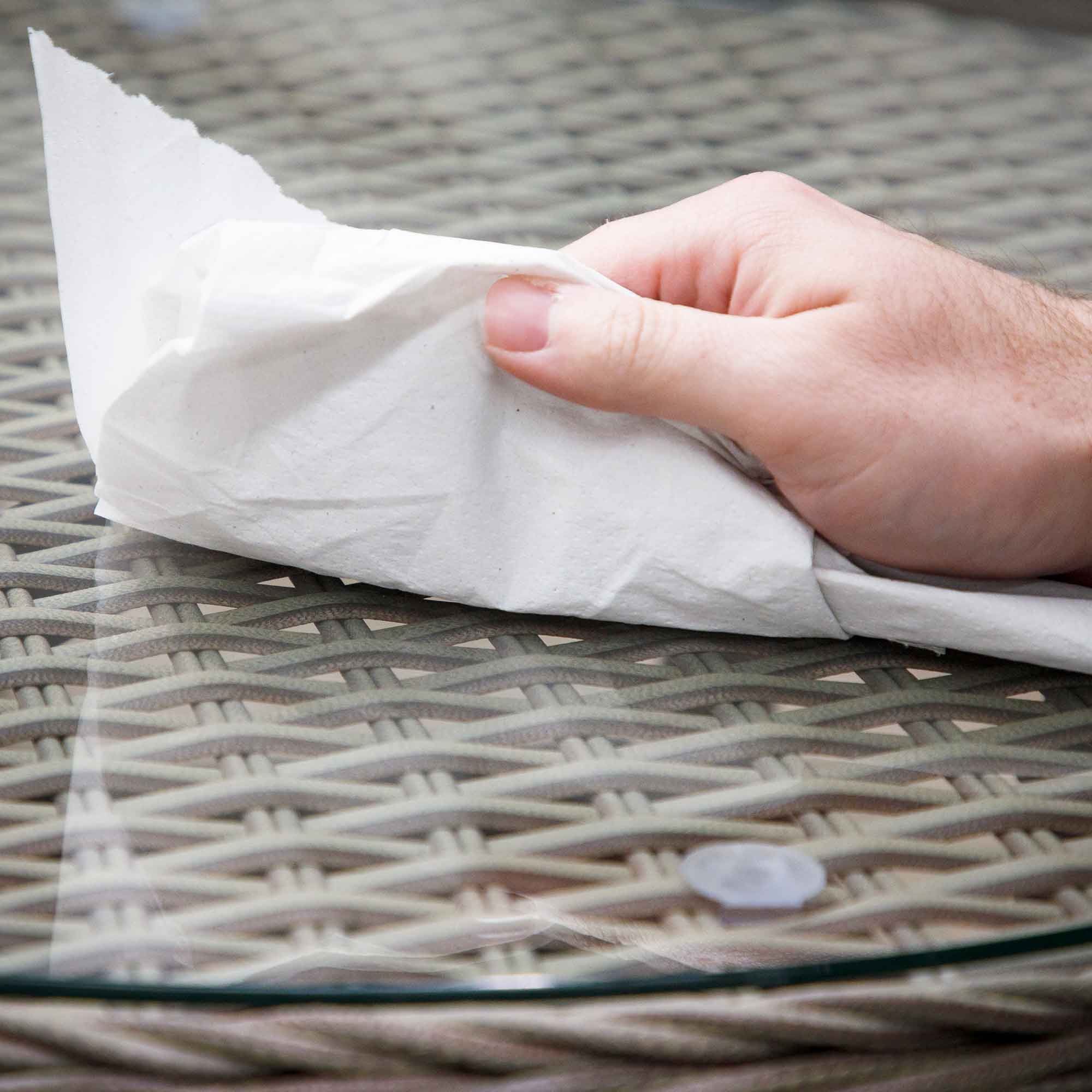 Dellonda DG65 Coffee Table Sets Action shot - easy - clean - glass