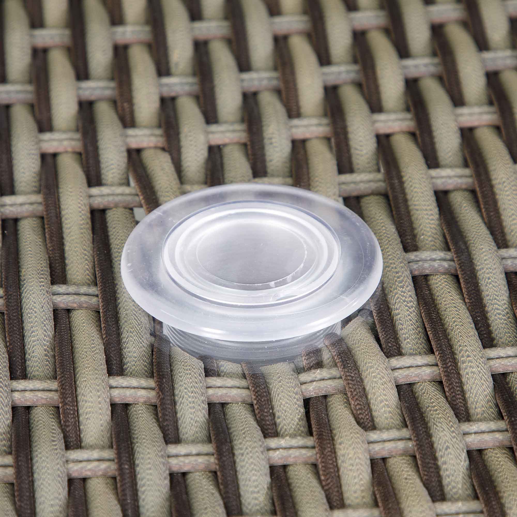 Dellonda DG67 Dining Tables Action shot - parasol - hole