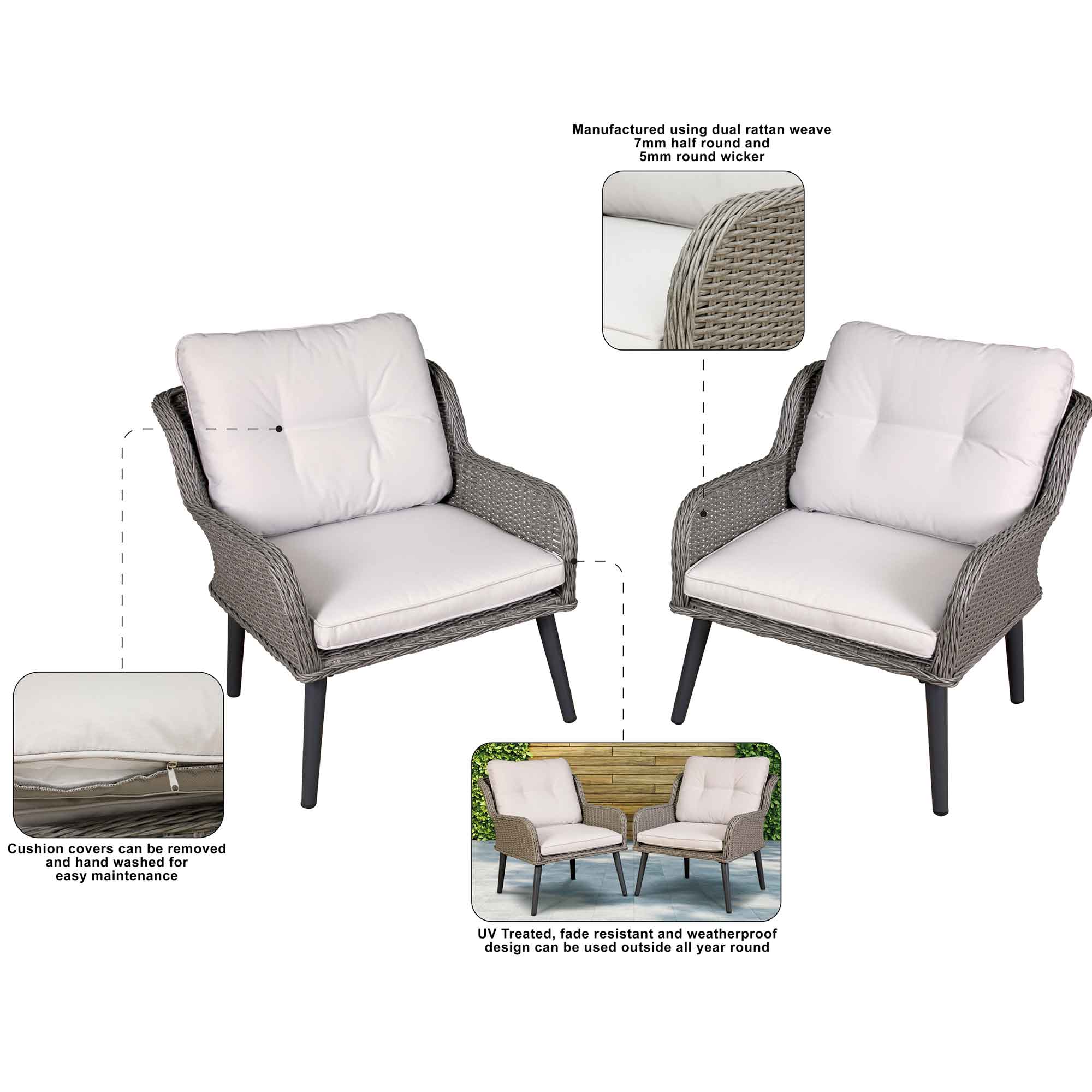 Dellonda DG79 Loungers Action shot - information