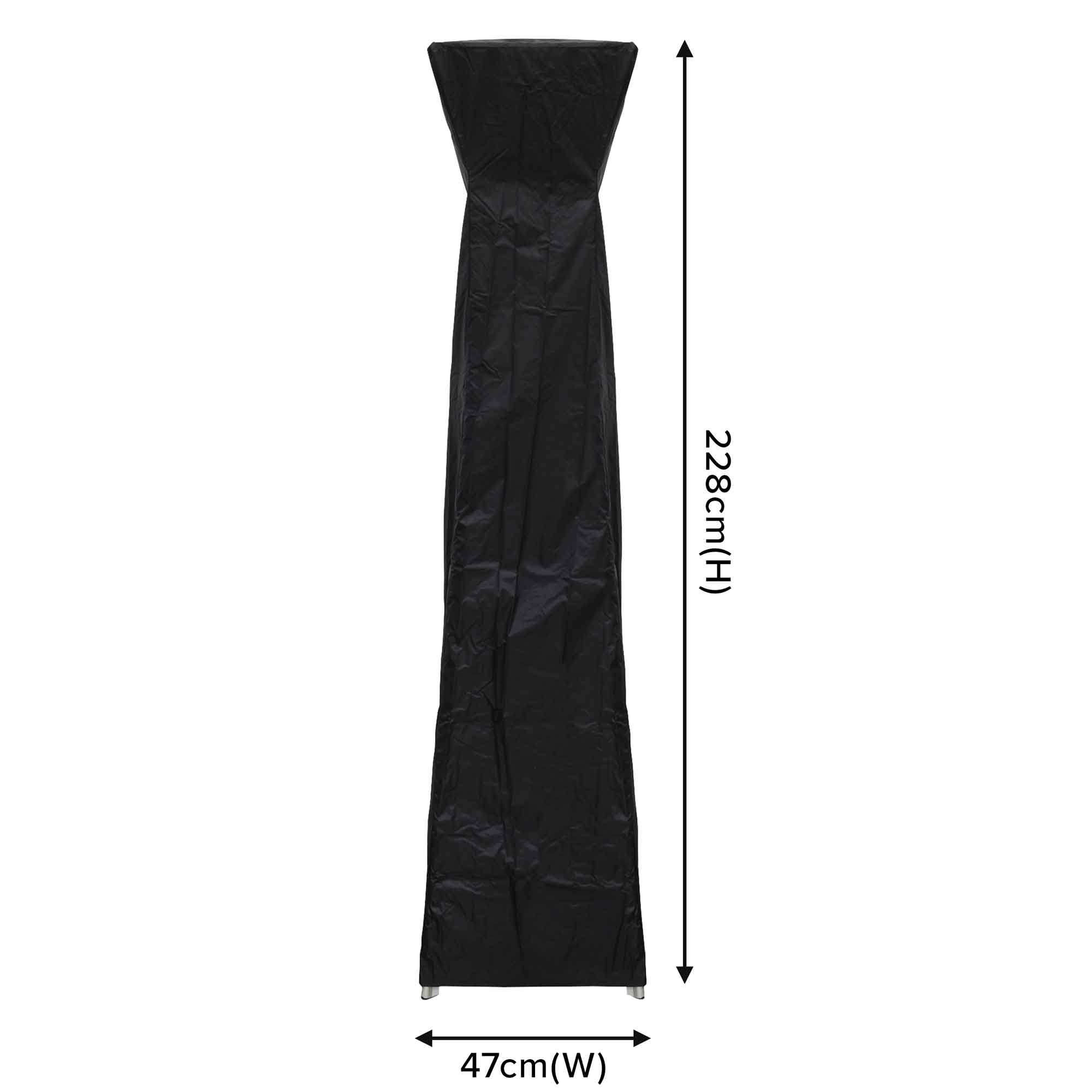 Dellonda DG7 Patio Heaters Action shot - dimensions