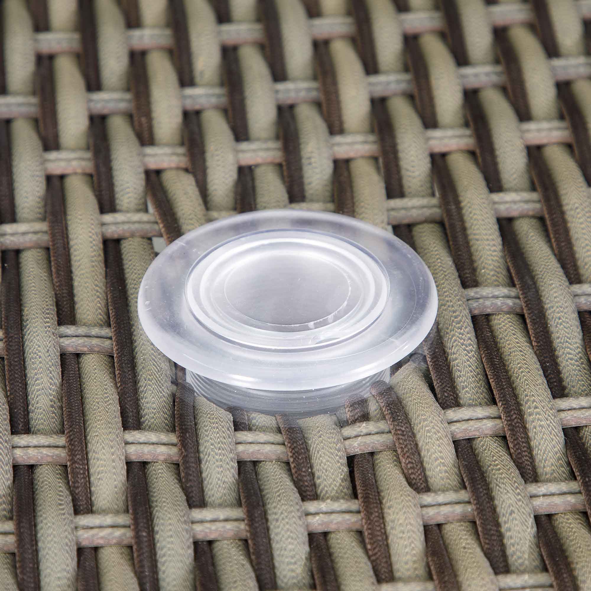 Dellonda DG84 Dining Sets Action shot - parasol - hole