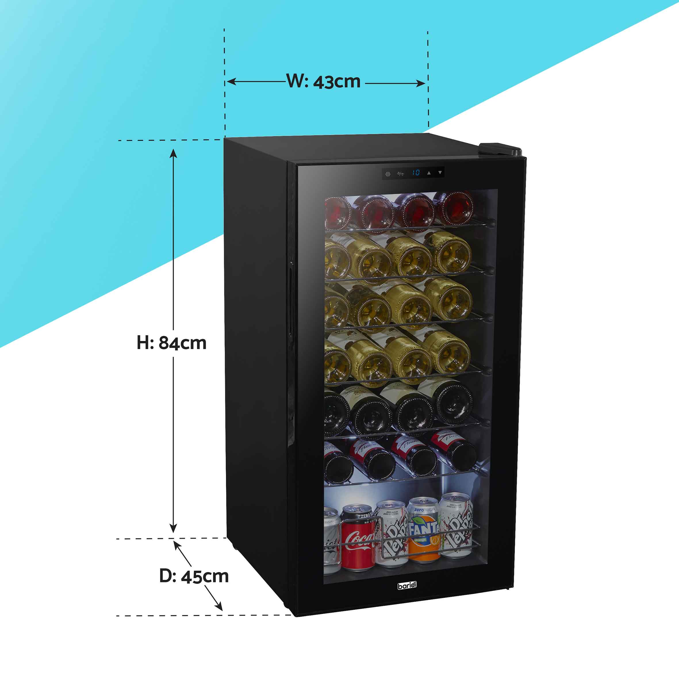Baridi DH10 Wine Fridges 28 - bottle - wine - fridge - cooler - 2
