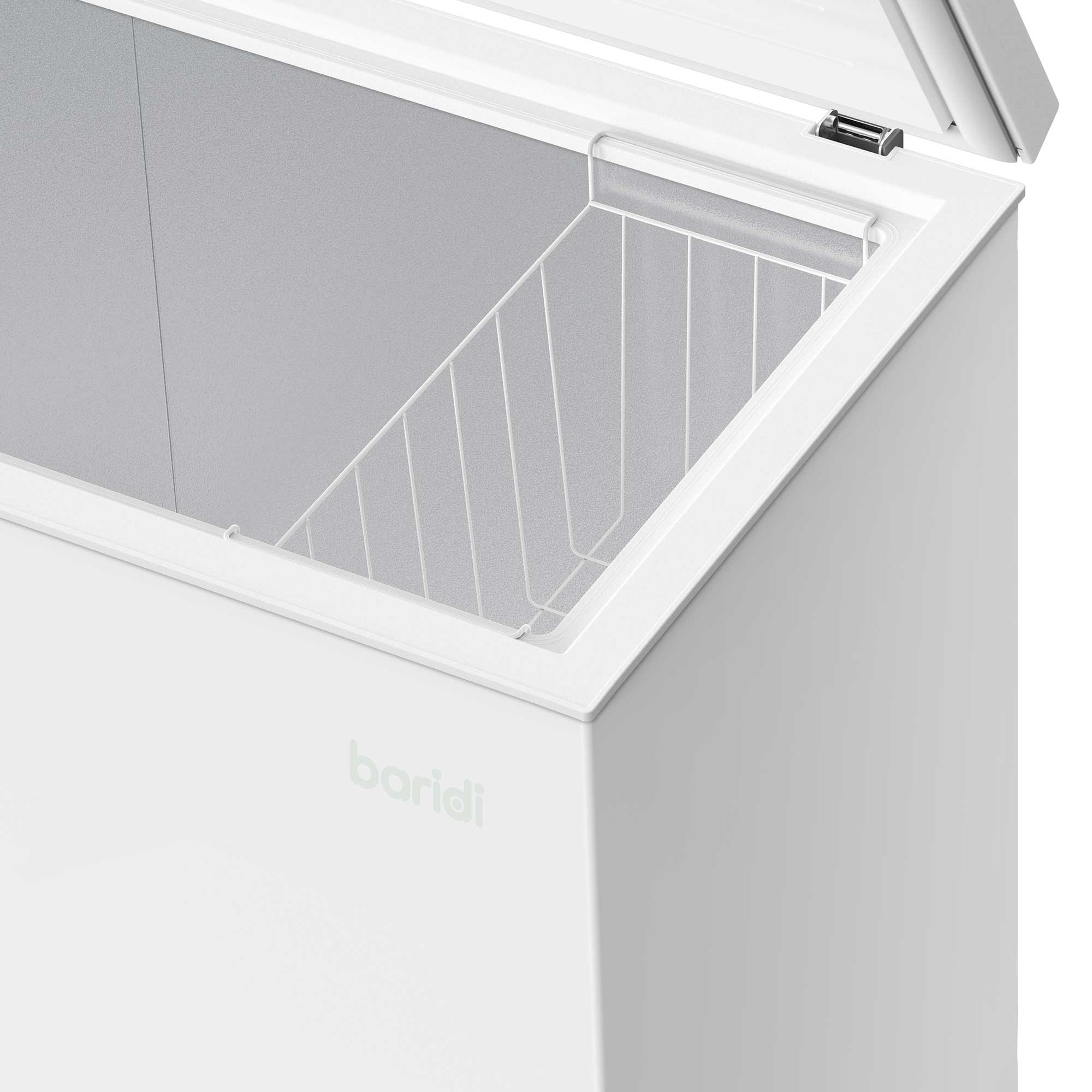 Baridi DH111 Chest Freezer Action shot - basket