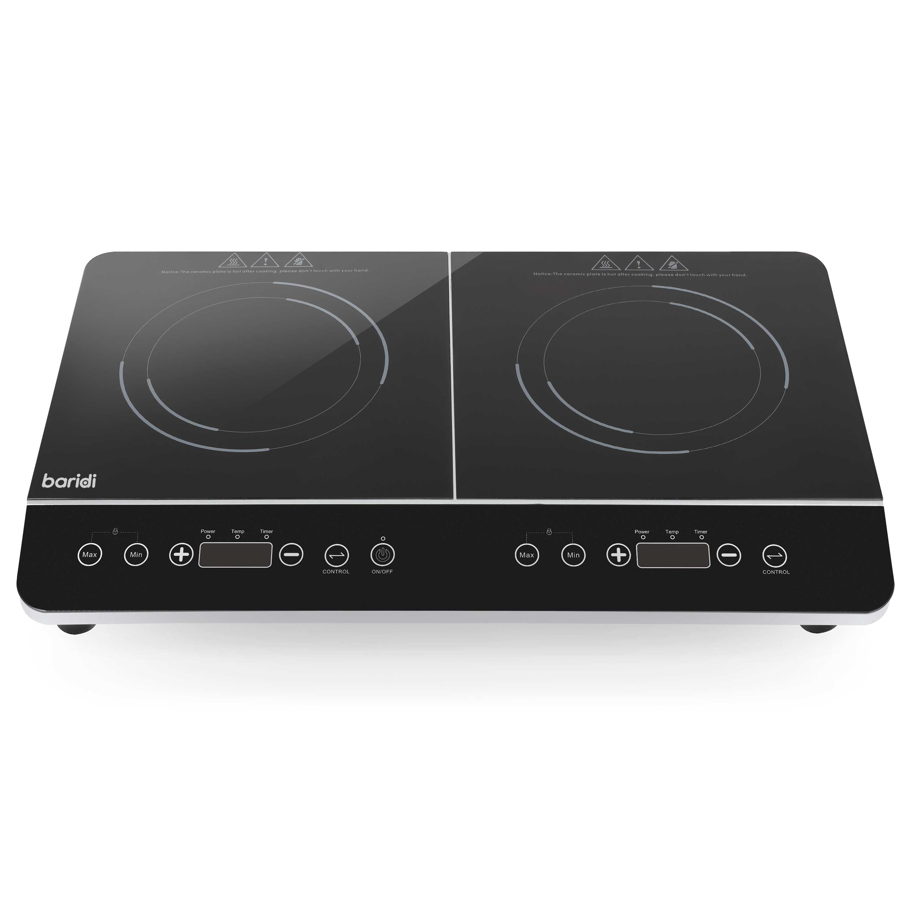 Baridi DH146 Portable Induction Hobs Straight on - 2nd perspective