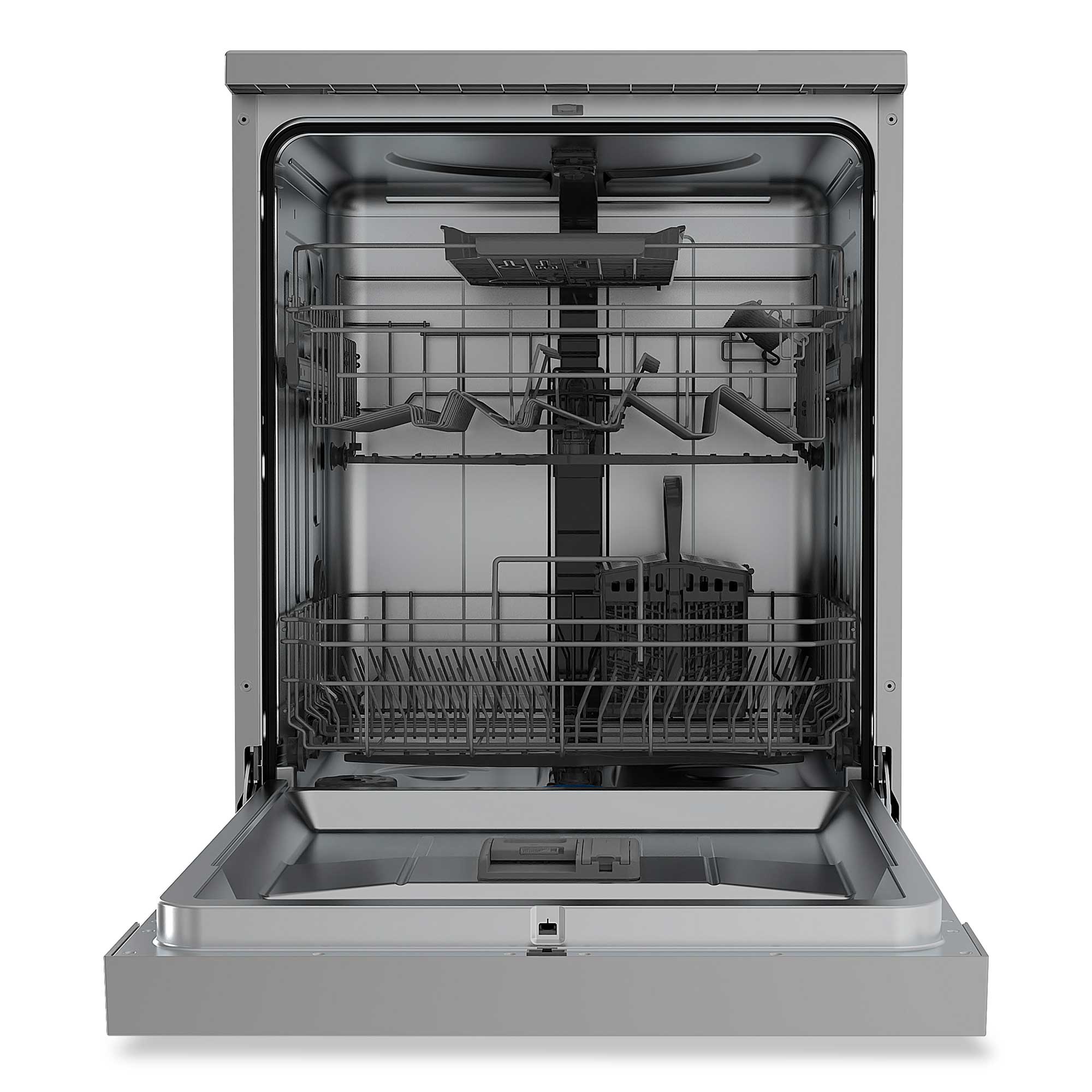 Baridi DH167 Dishwashers Straight on - open - act