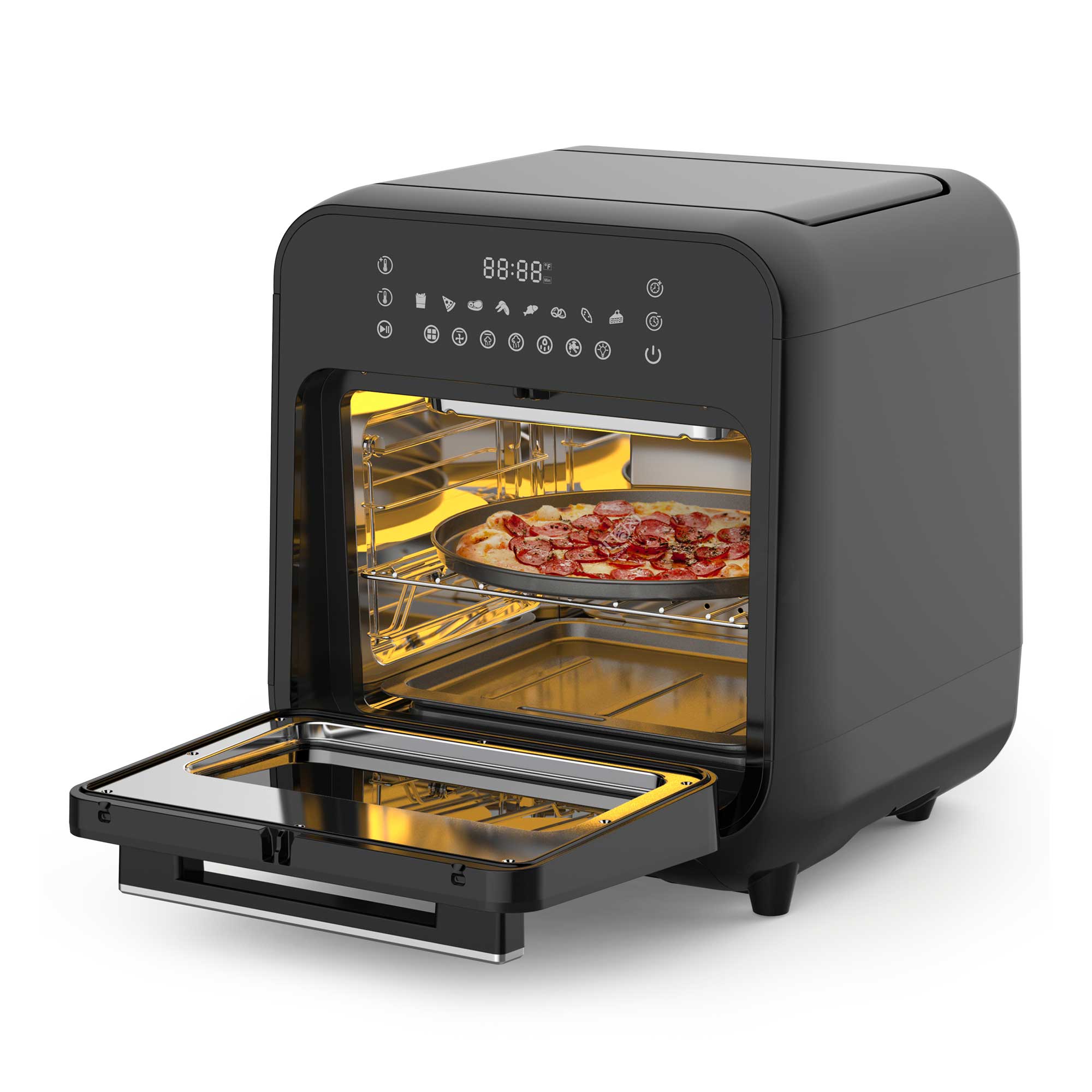 Baridi DH171 Air Fryer 2nd perspective - open