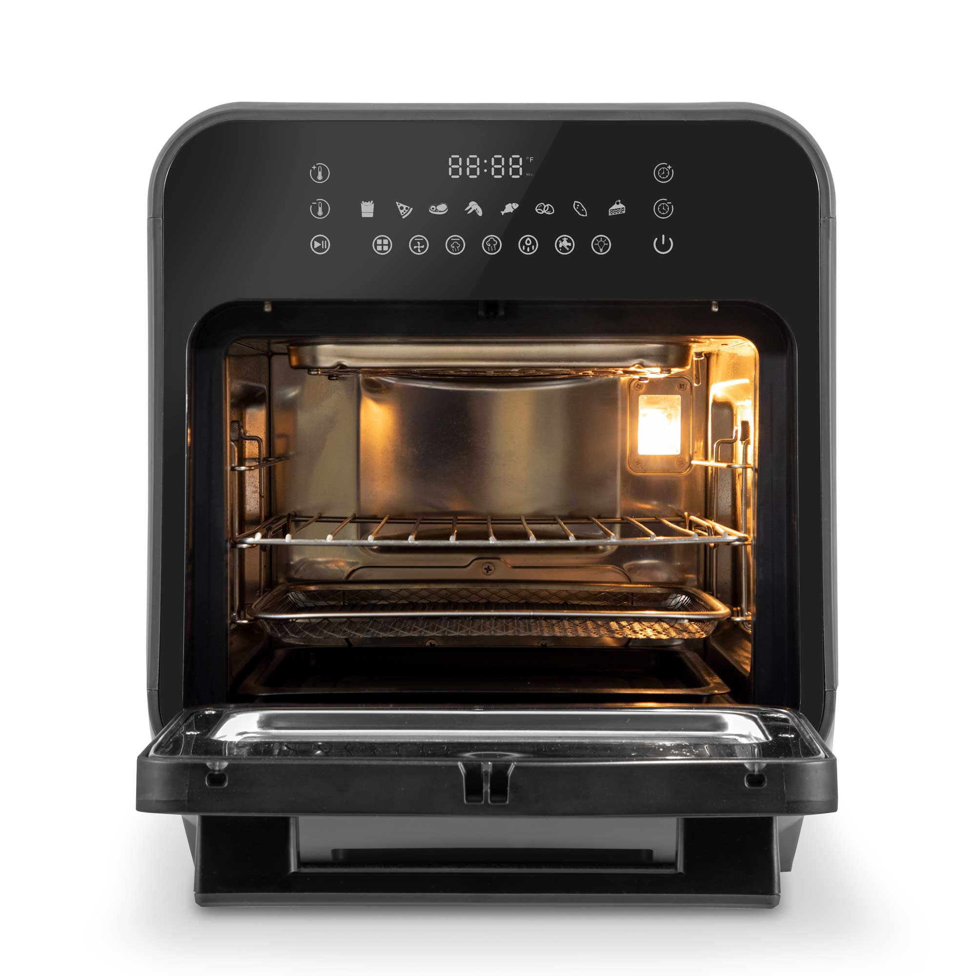 Baridi DH171 Air Fryer Straight on - open