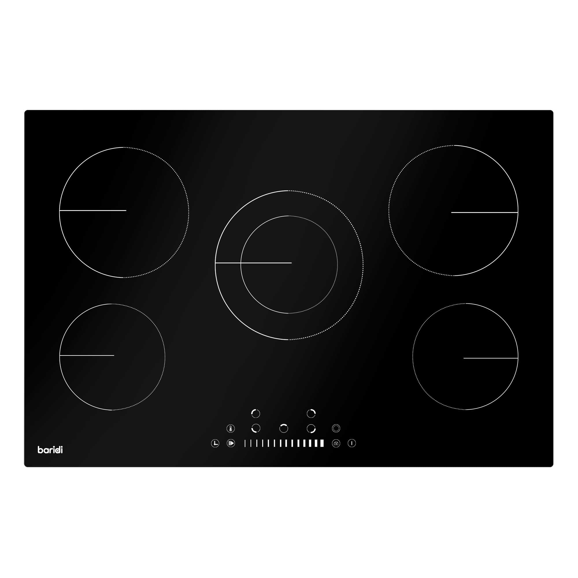 Baridi DH175 Ceramic Hob Straight on - off