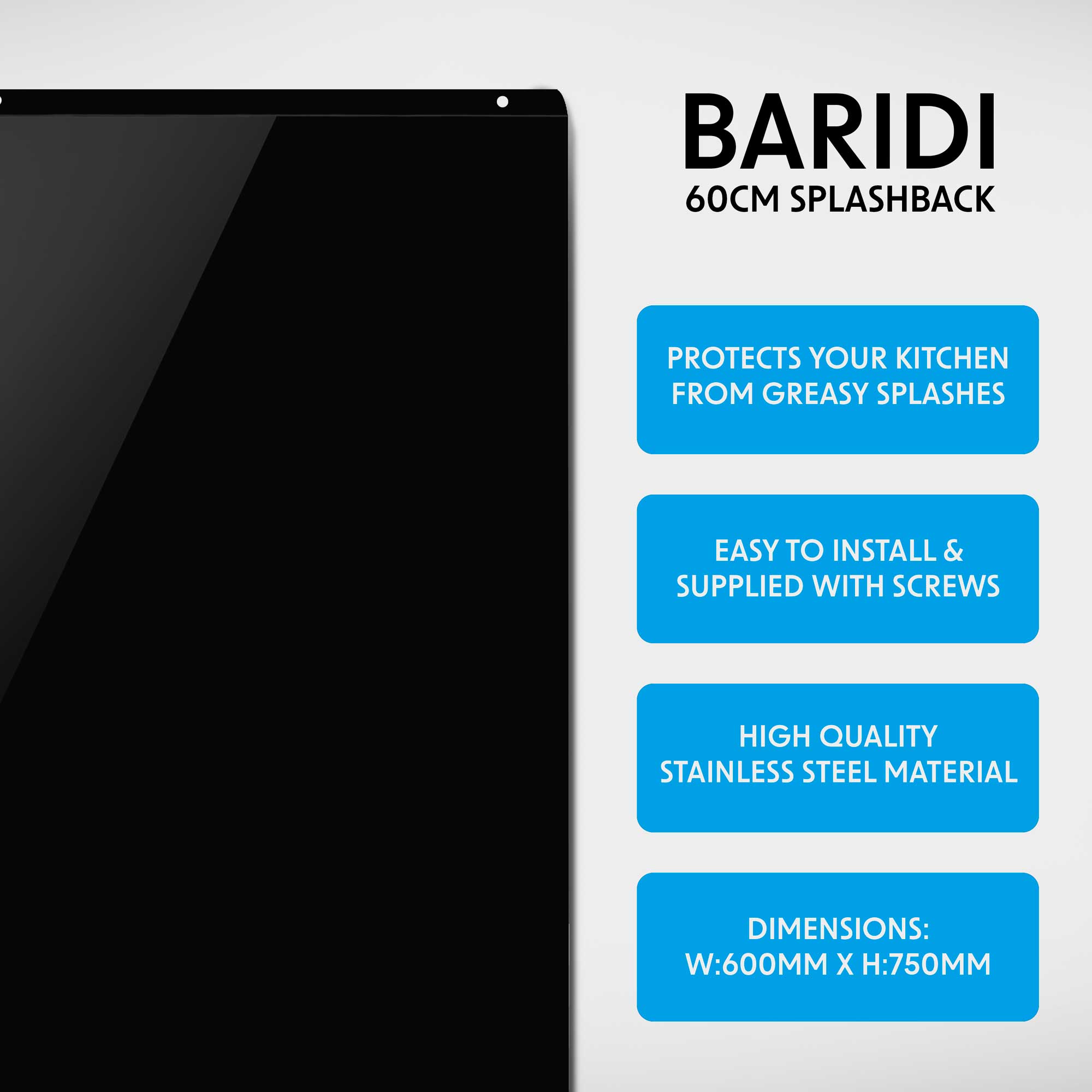 Baridi DH194 Extractor Hoods Action shot - information