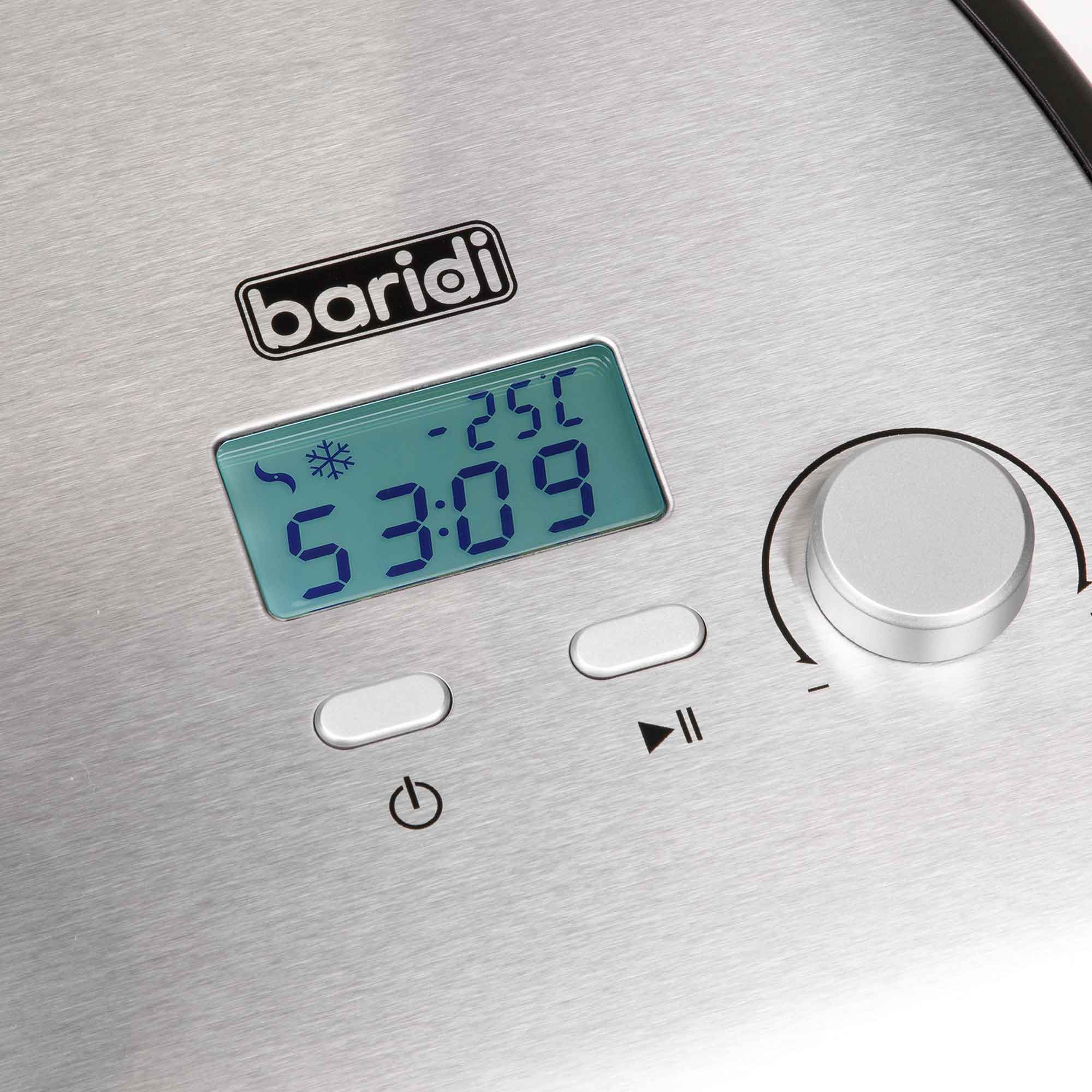 Baridi DH51 Ice Cream Maker Action shot - controls