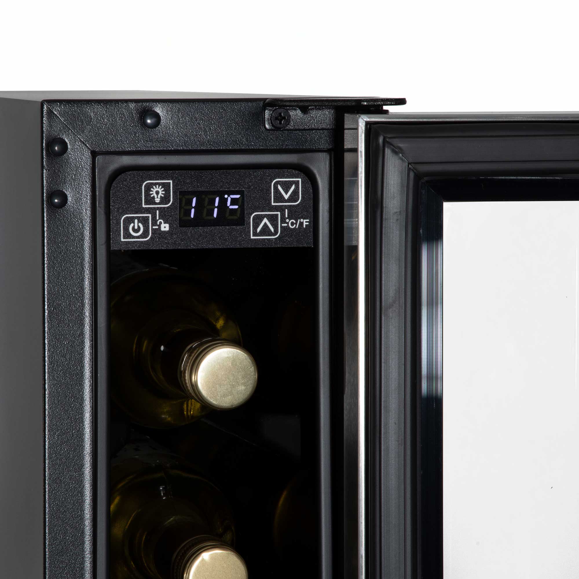 Baridi DH77 Wine Fridges Action shot - control - panel