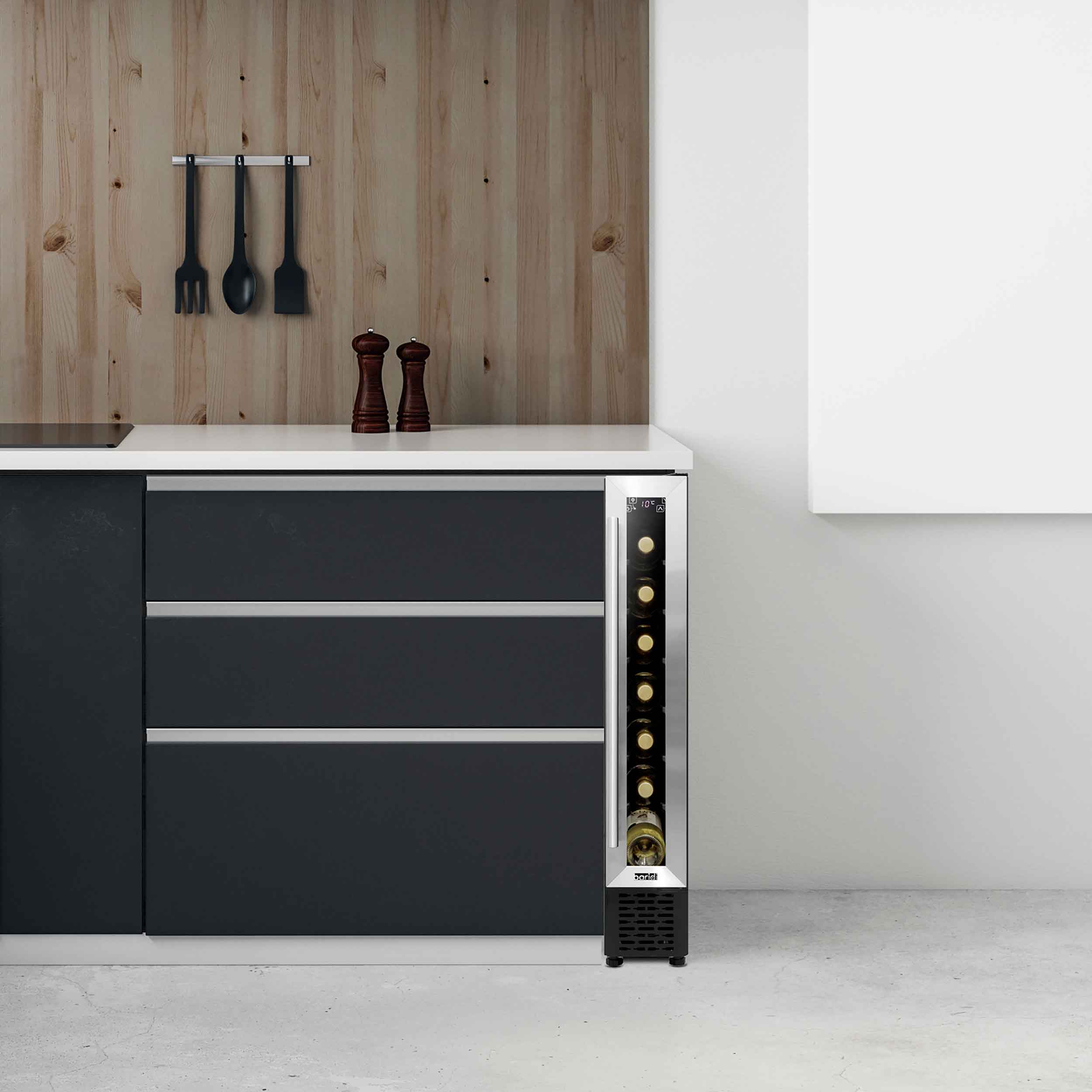 Baridi DH77 Wine Fridges Action shot - in kitchen