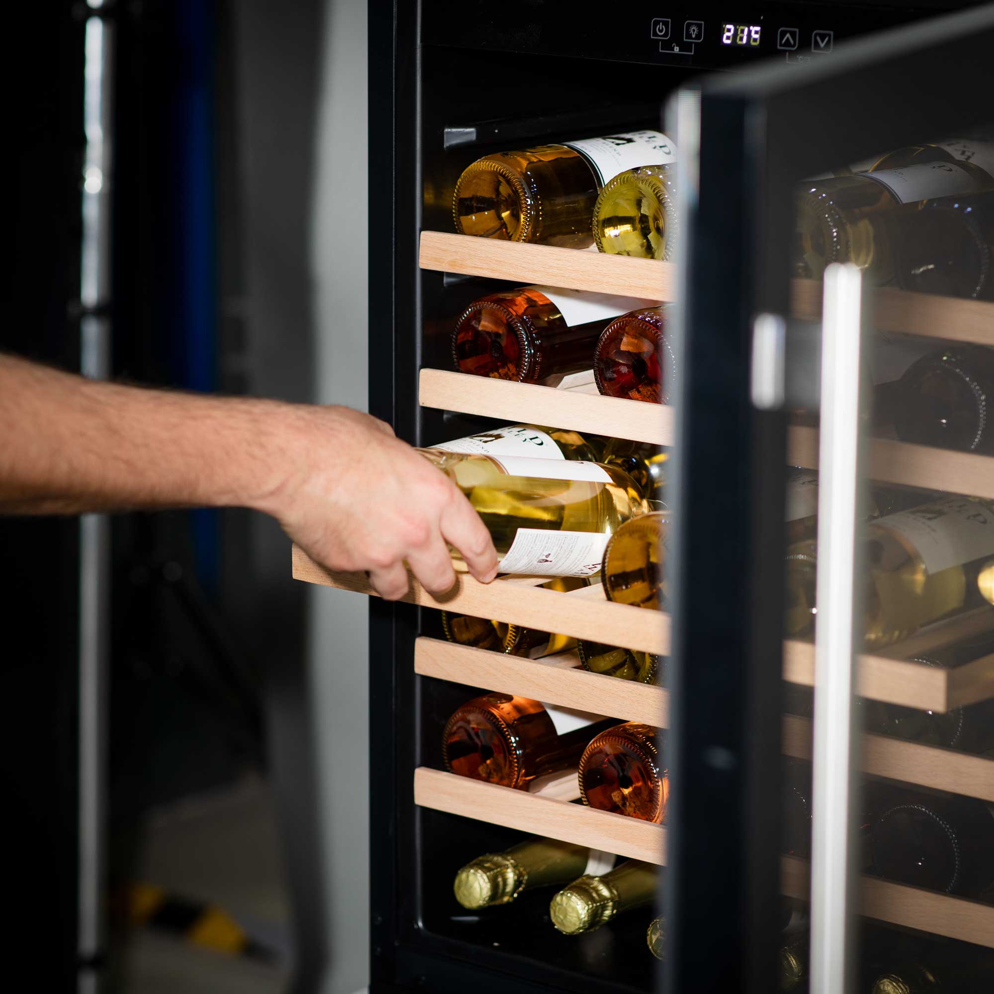 Baridi DH78 Wine Fridges Action shot - lifestyle - 2nd perspective