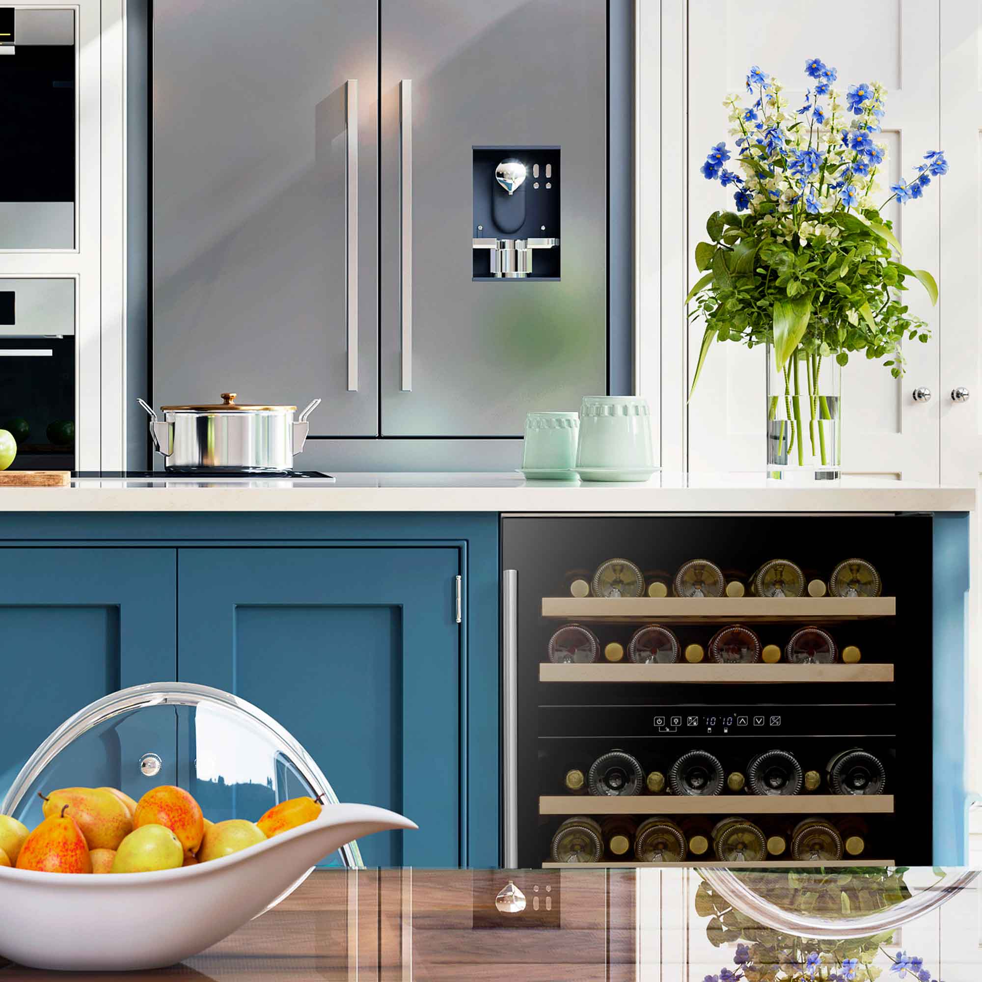 Baridi DH79 Wine Fridges Action shot - in kitchen - 2nd perspective