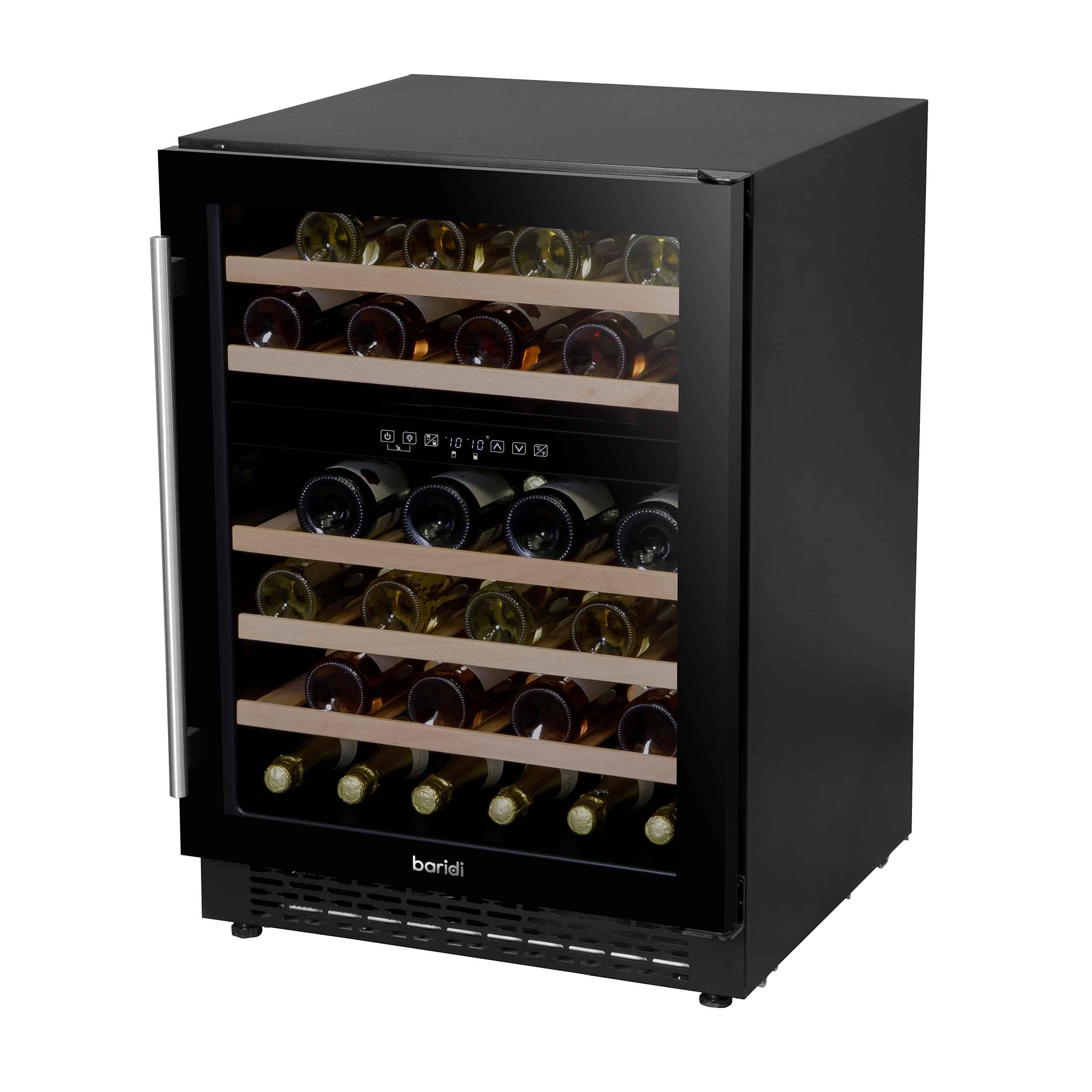Baridi DH79 Wine Fridges Full - closed - 2nd perspective