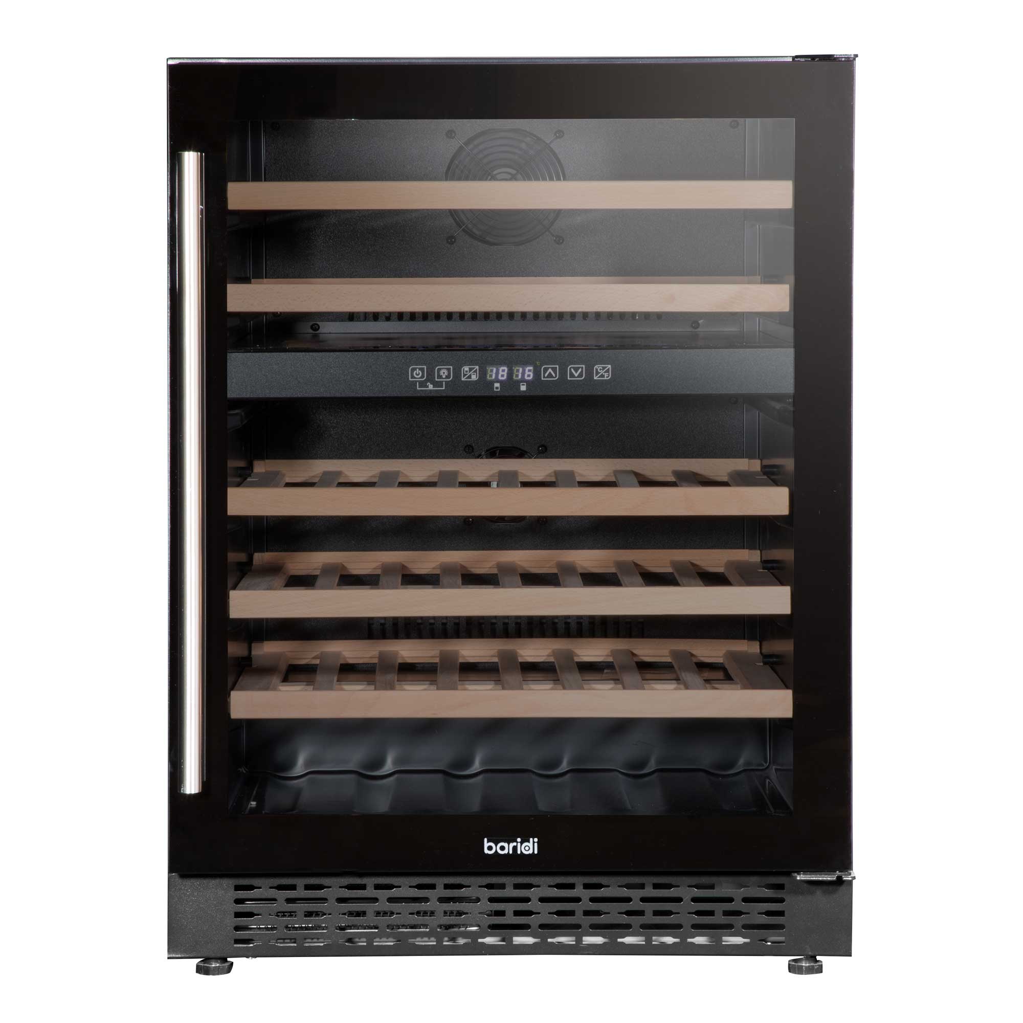 Baridi DH79 Wine Fridges Straight on - closed - empty