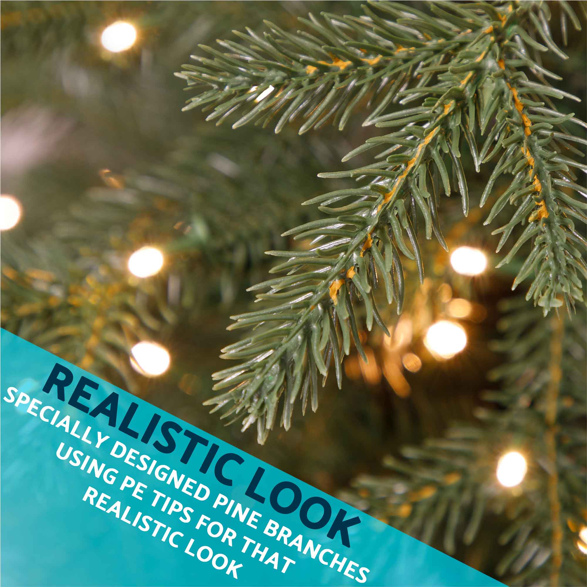 Dellonda DH82 Christmas Trees Action shot - realistic - branches