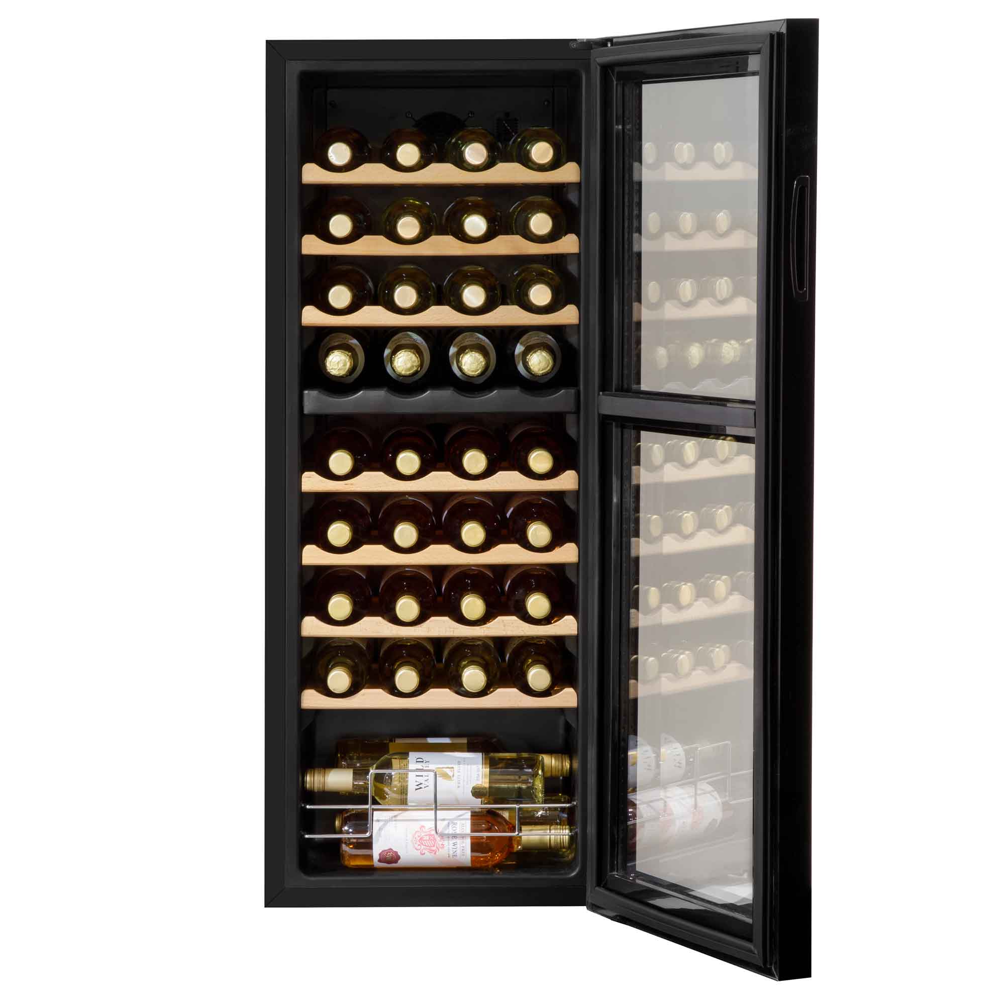 Baridi DH91 Wine Fridges Straight on - open