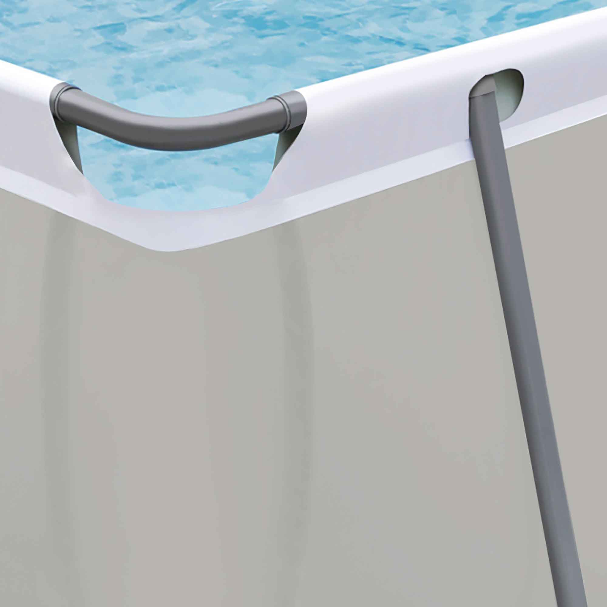 Dellonda DL22 Steel Frame Pools Action shot - close - material