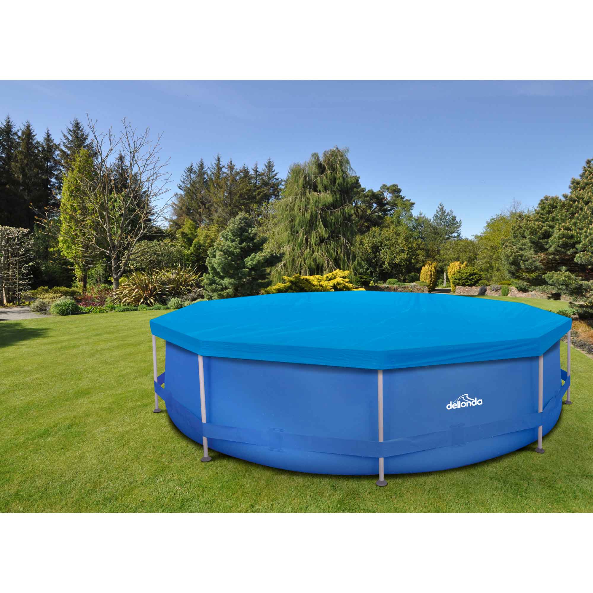 Dellonda DL41 Pool Covers Action shot - in garden