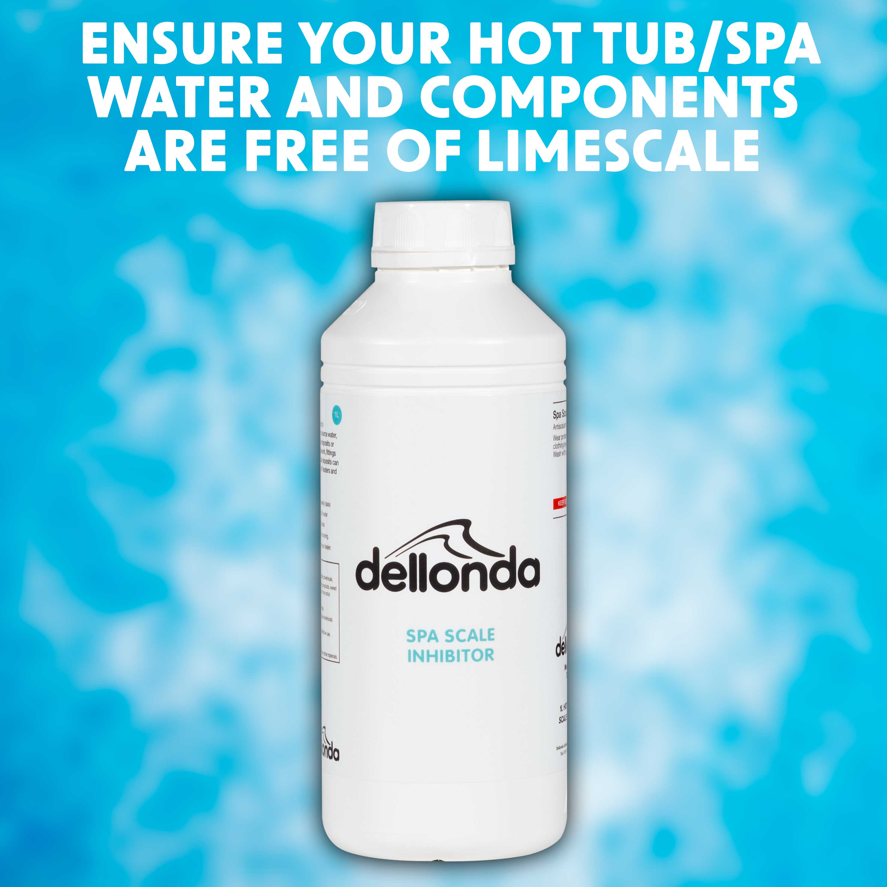 Dellonda DL59 Pool & Spa Chemicals Action shot - free from limescale