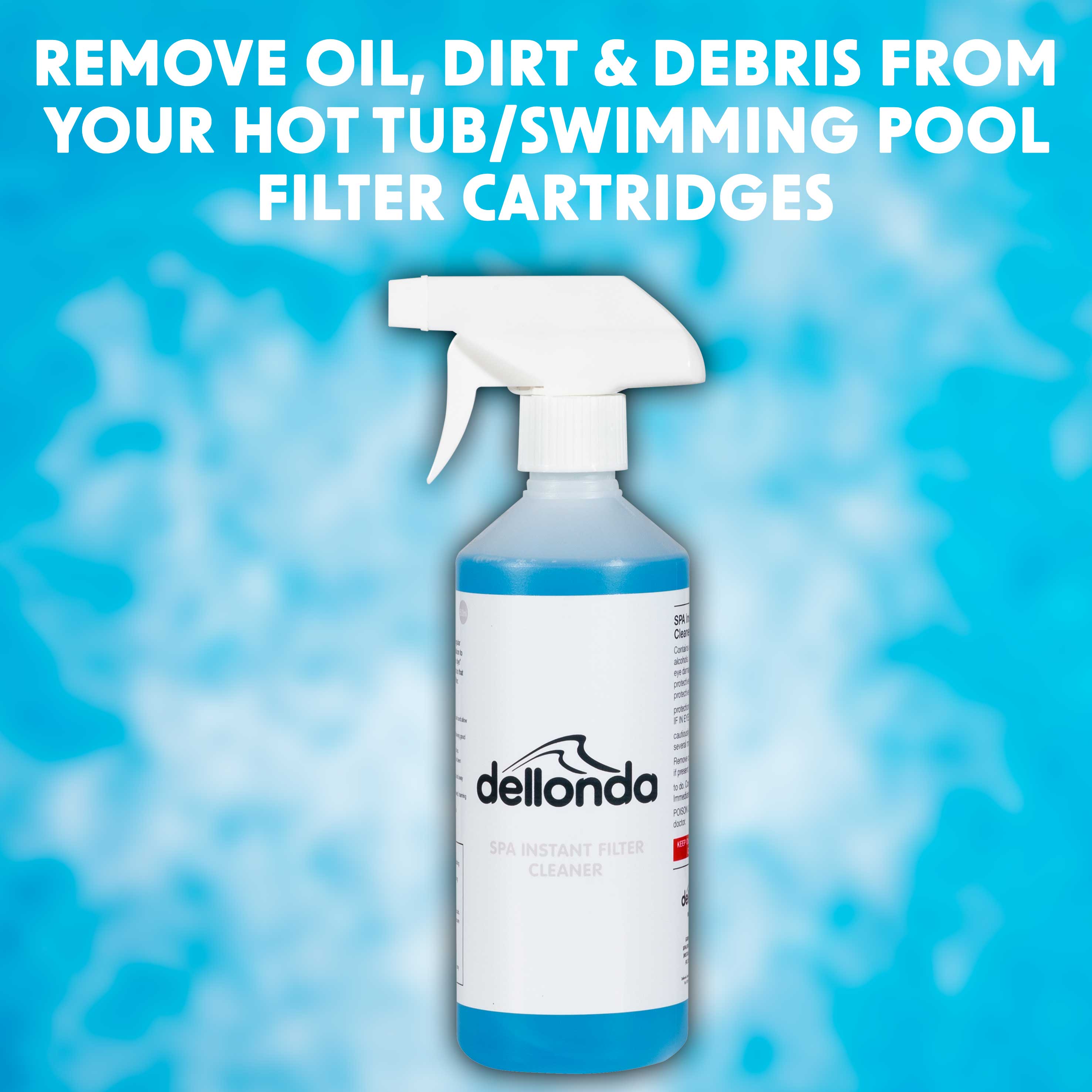 Dellonda DL61 Hot Tub & Swimming Pool Accessories Action shot - remove - oil - dirt