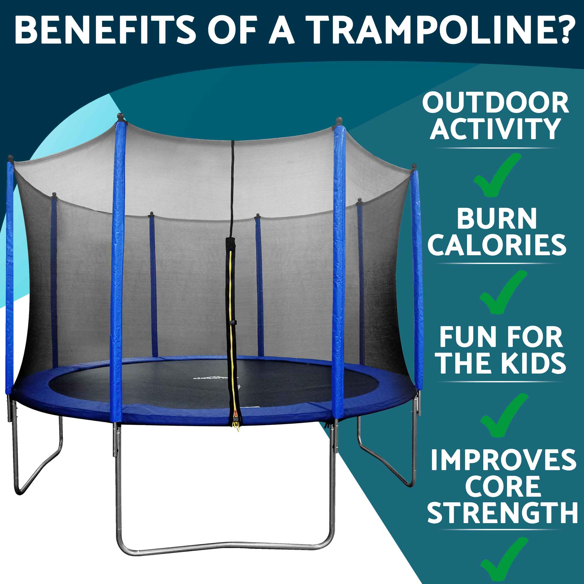 Dellonda DL69 Trampolines Action shot - benefits