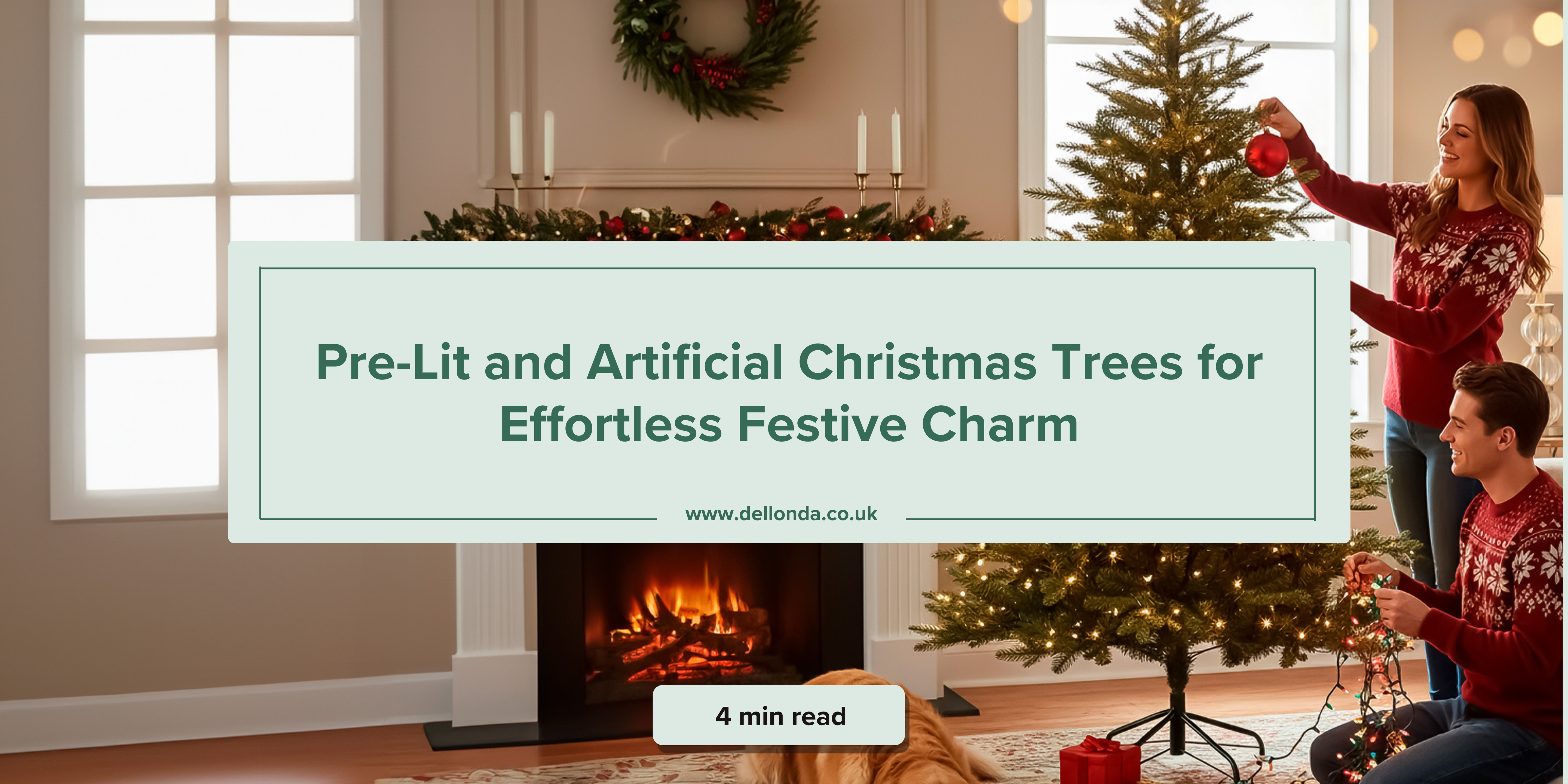 Pre-Lit and Artificial Christmas Trees for Effortless Festive Charm