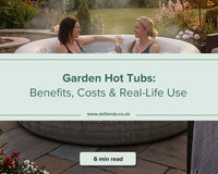 Inflatable Garden Hot Tub with two women