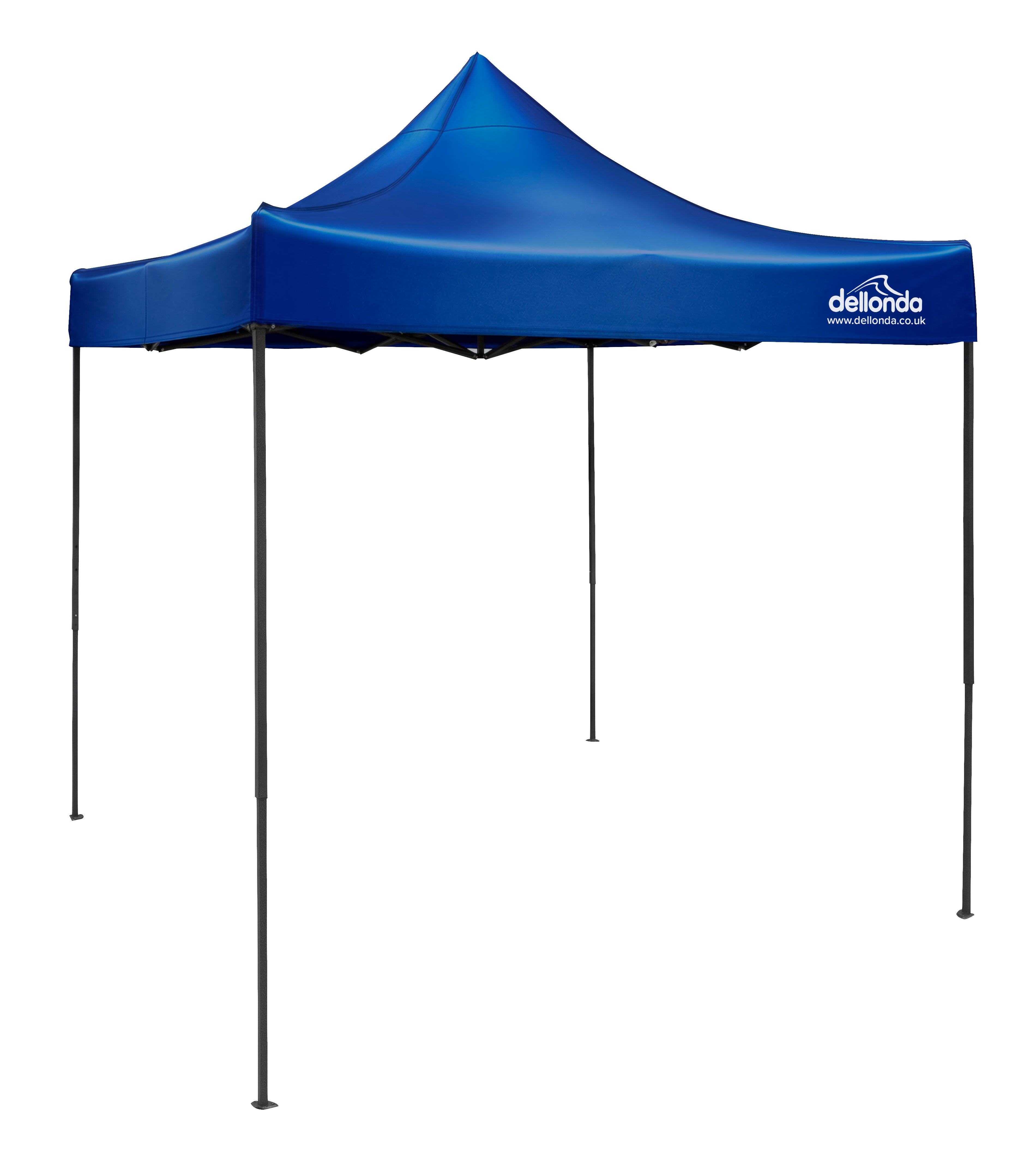 Premium 2x2m Pop-Up Gazebo, Water-Resistant, Carry Bag, Stakes & Weight Bags - Blue - DG127