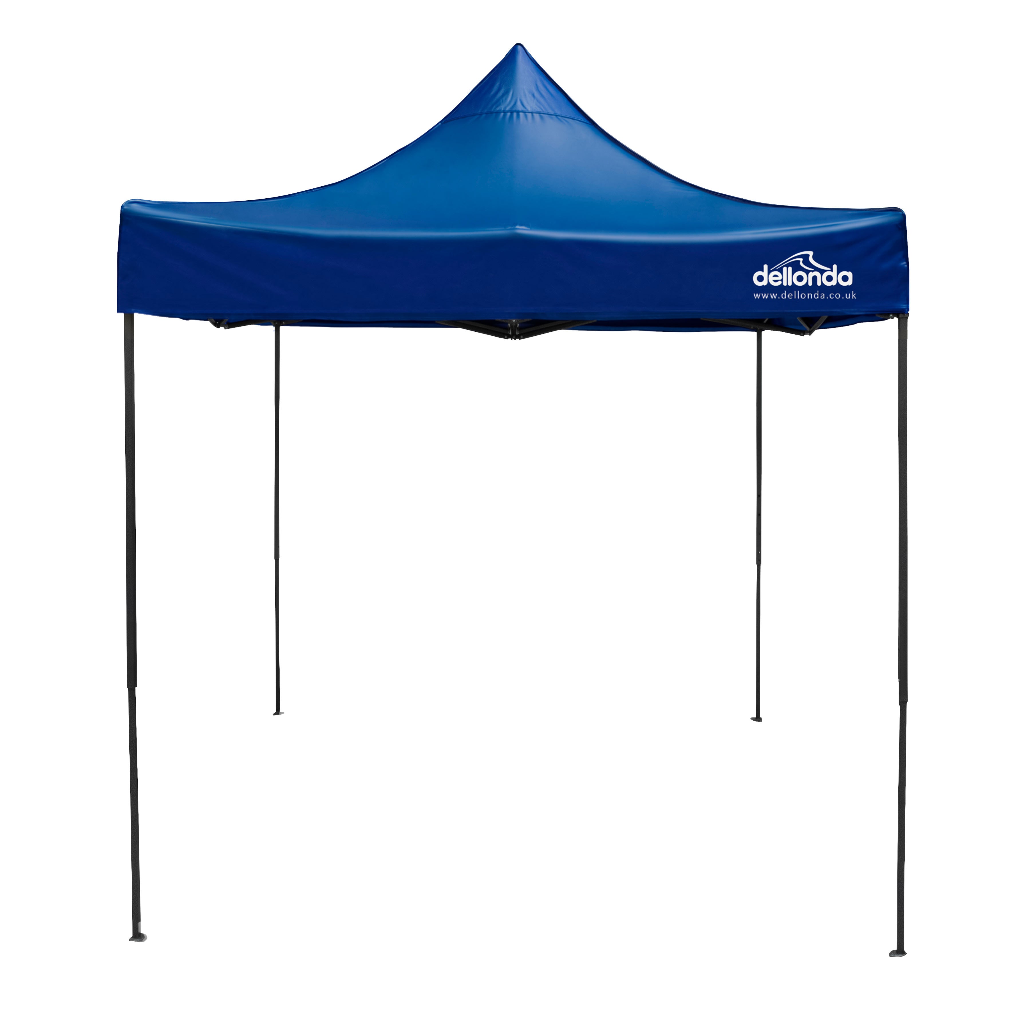 Premium 2x2m Pop-Up Gazebo, Water-Resistant, Carry Bag, Stakes & Weight Bags - Blue - DG127