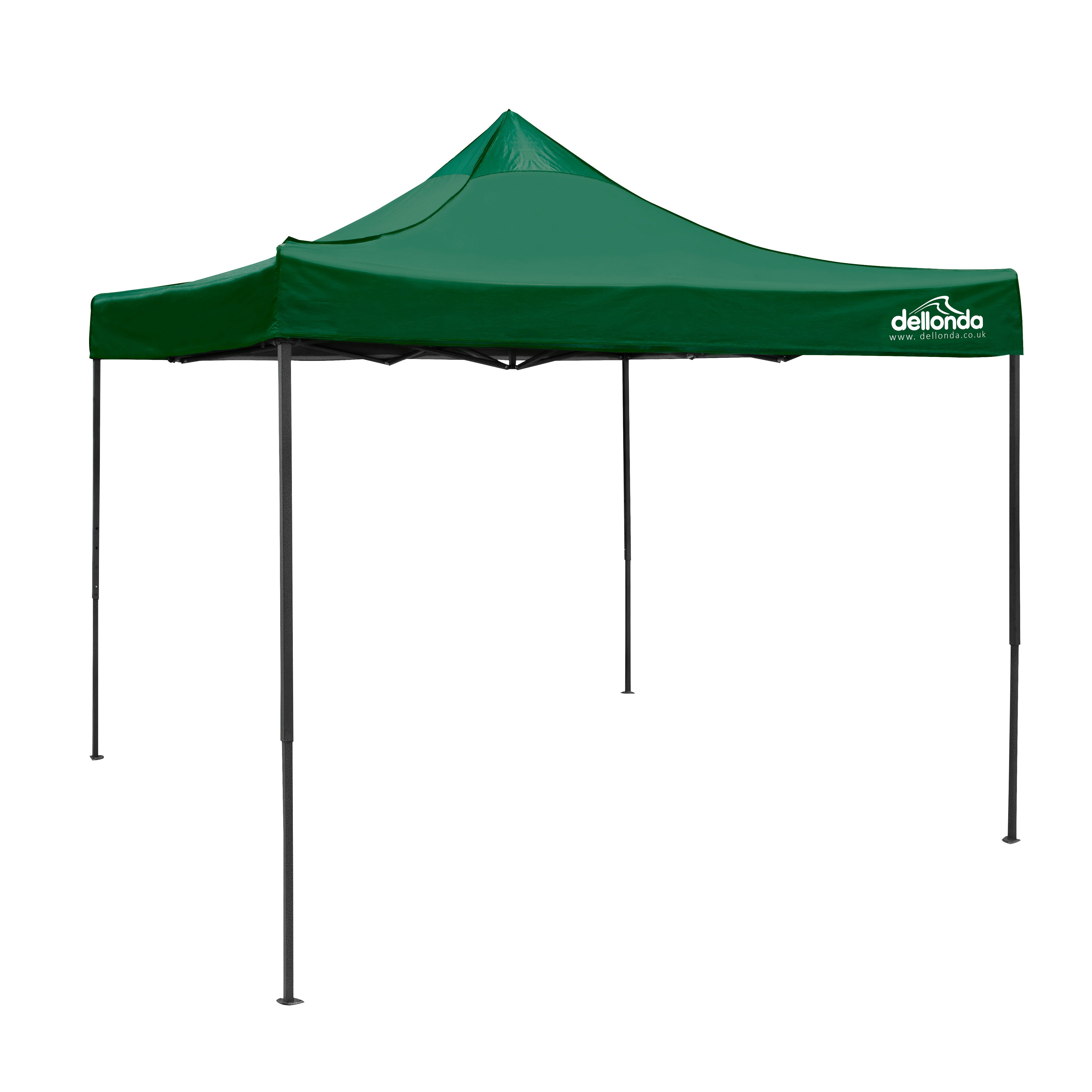 Premium 3x3m Pop-Up Gazebo, Water Resistant, Carry Bag, Stakes & Weight Bags - Dark Green - DG132