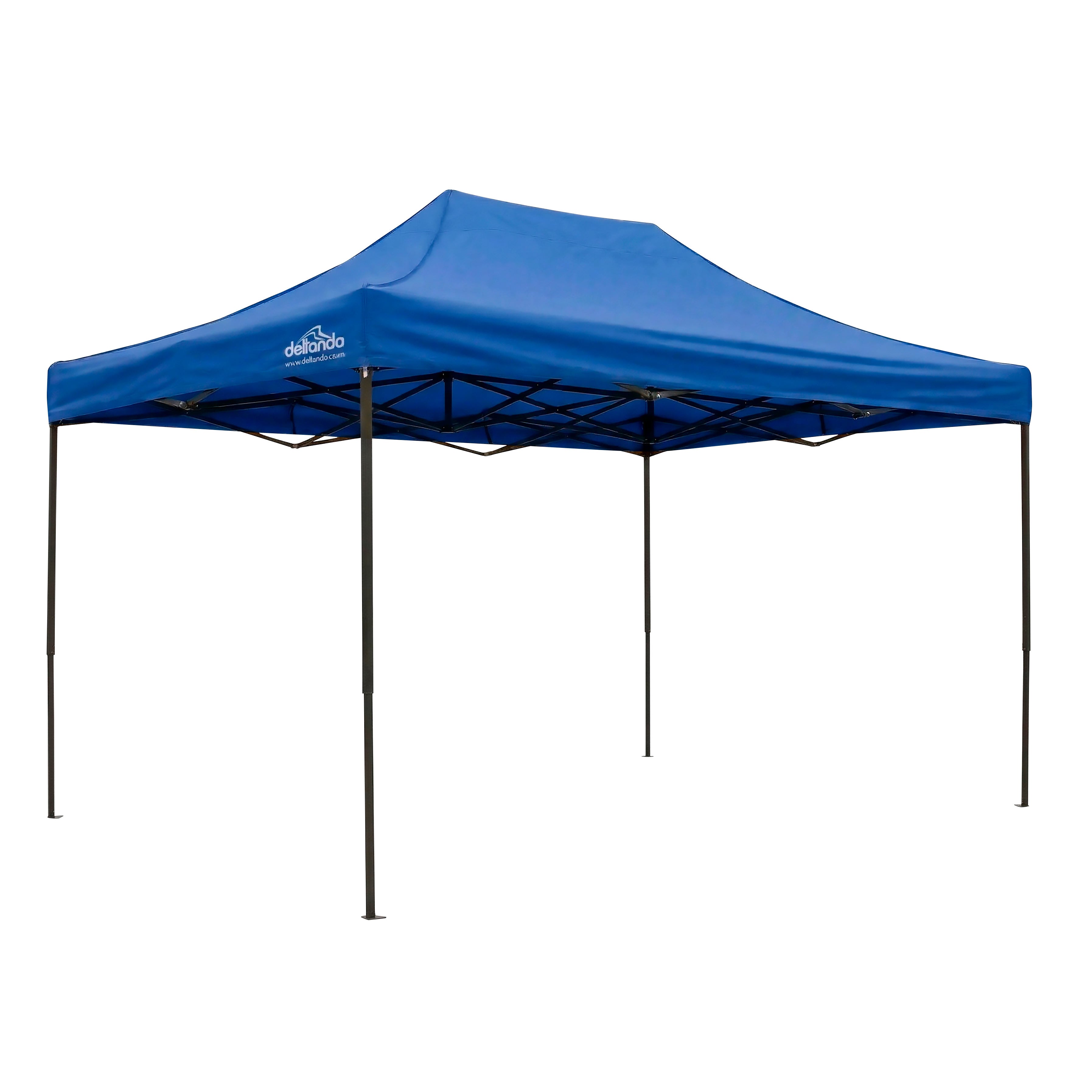 Premium 3 x 4.5m Pop-Up Gazebo, Water Resistant, Carry Bag, Stakes & Weight Bags - Blue - DG135