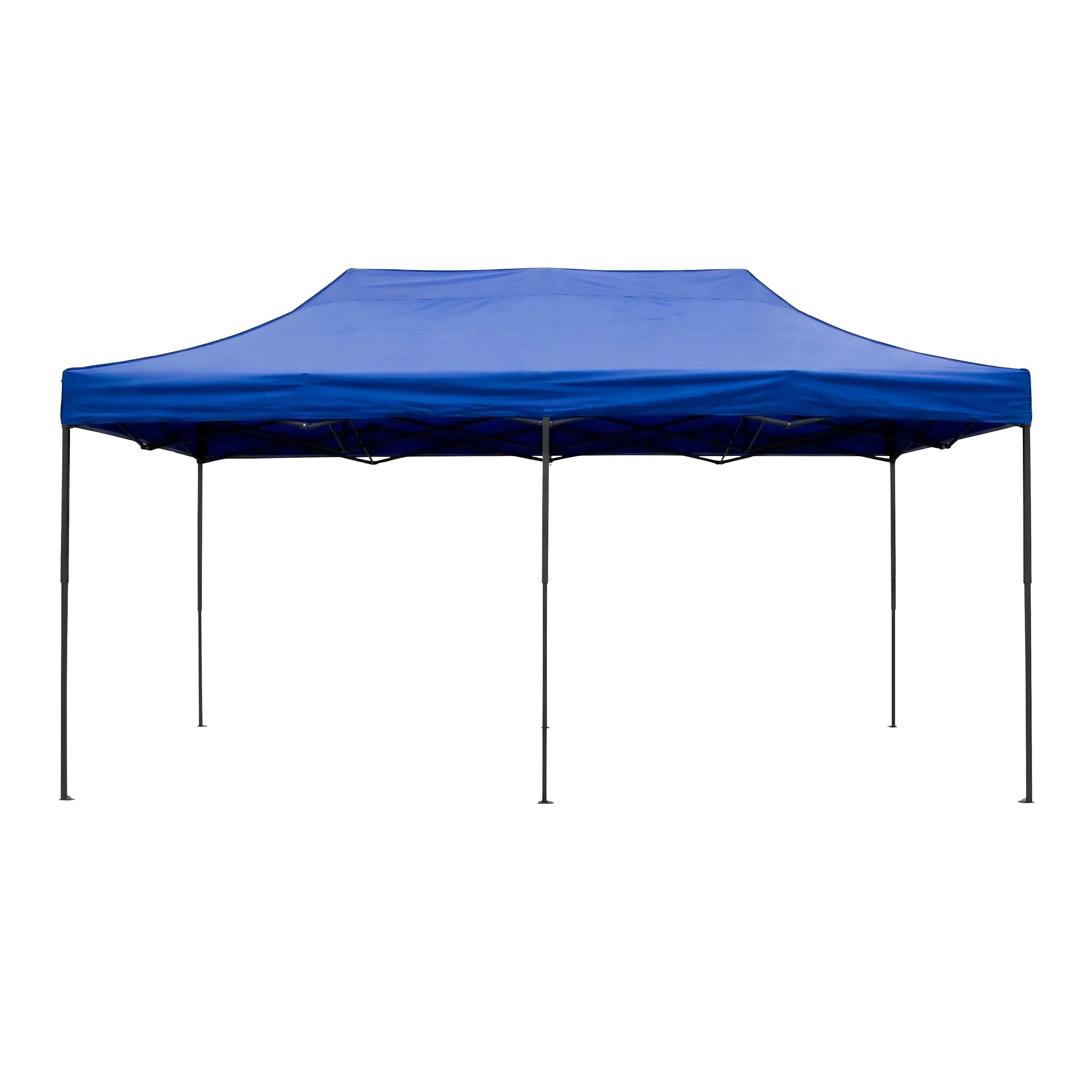 Premium 3 x 6m Pop-Up Gazebo, Water-Resistant, Carry Bag, Stakes & Weight Bags - Blue