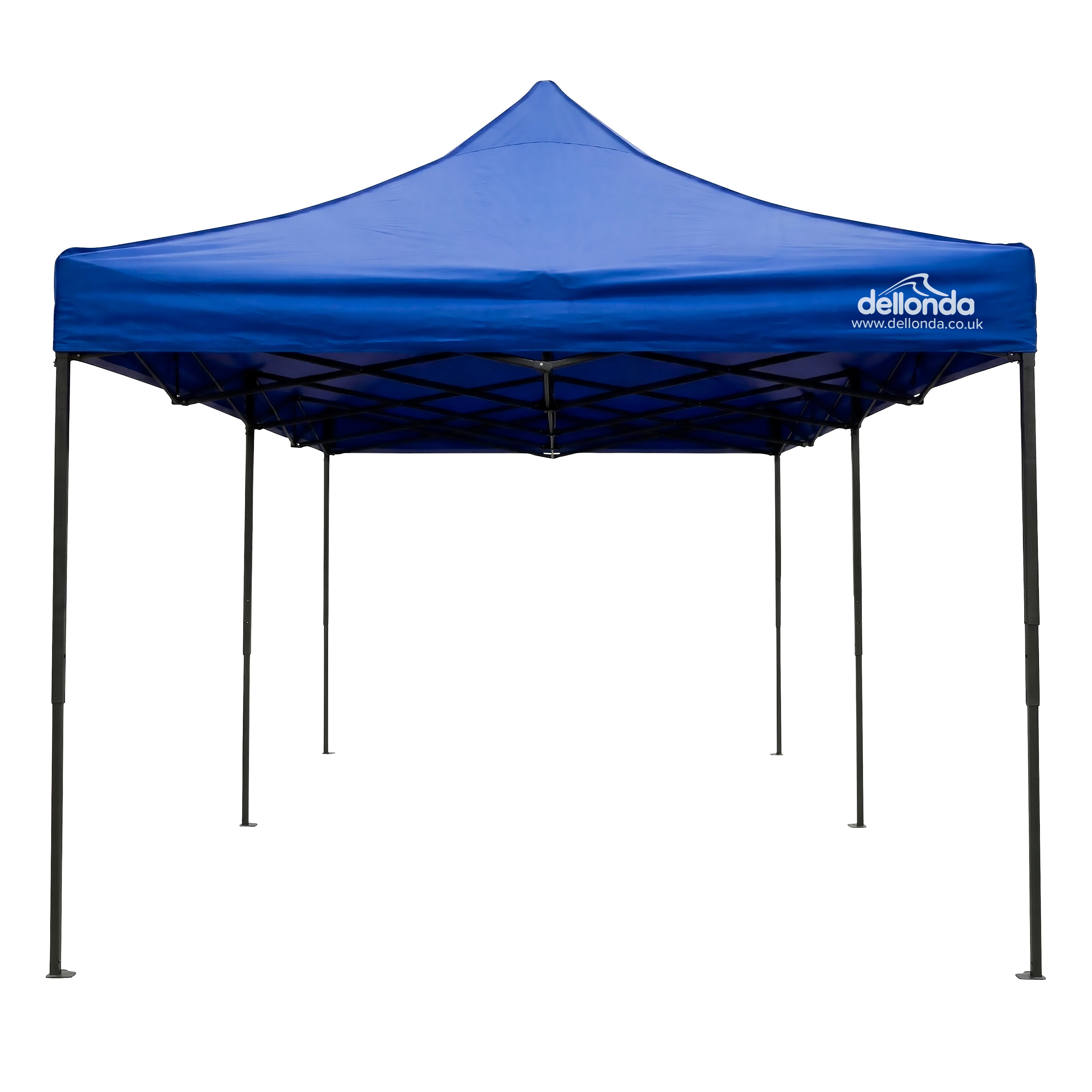 Premium 3 x 6m Pop-Up Gazebo, Water-Resistant, Carry Bag, Stakes & Weight Bags - Blue